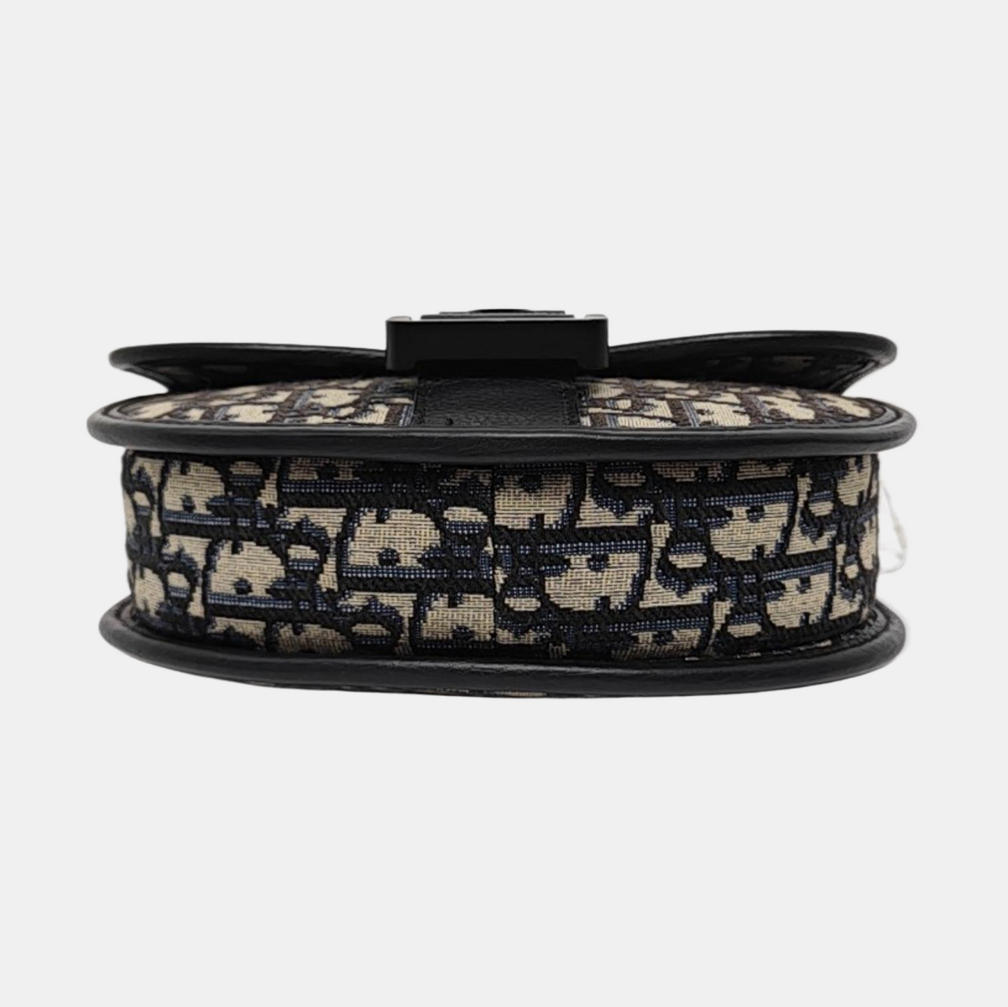 DIOR Gallop Black Canvas Monogram Crossbody Bag Single Shoulder Bag Removable Shoulder Straps-(SKU)-955894227