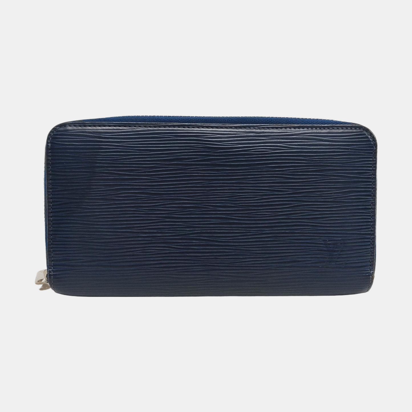 LOUIS VUITTON 深蓝色EPI牛皮水波纹钱包 Silver Hardware-(SKU)-955956837