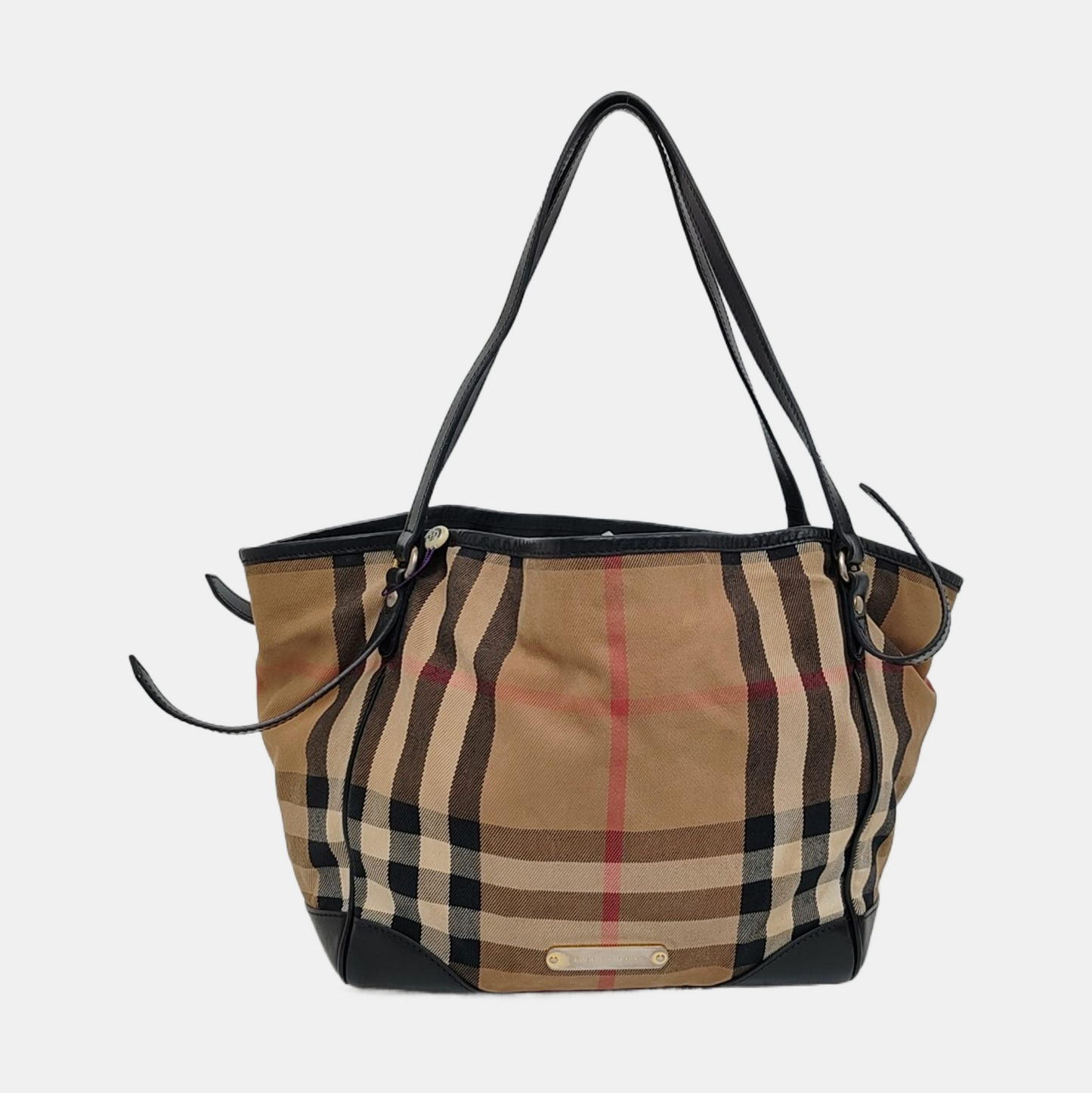 BURBERRY Canterbury Brown Canvas Single Shoulder Bag Handbag Golden hardware-(SKU)-956090966