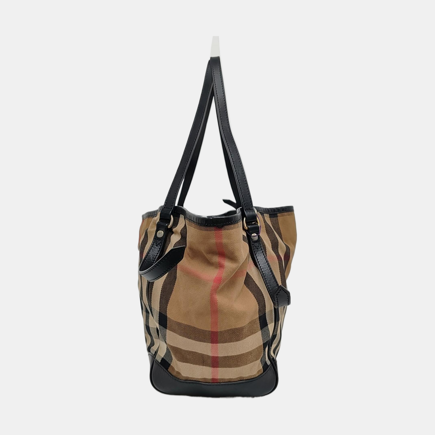 BURBERRY Canterbury Brown Canvas Single Shoulder Bag Handbag Golden hardware-(SKU)-956090966