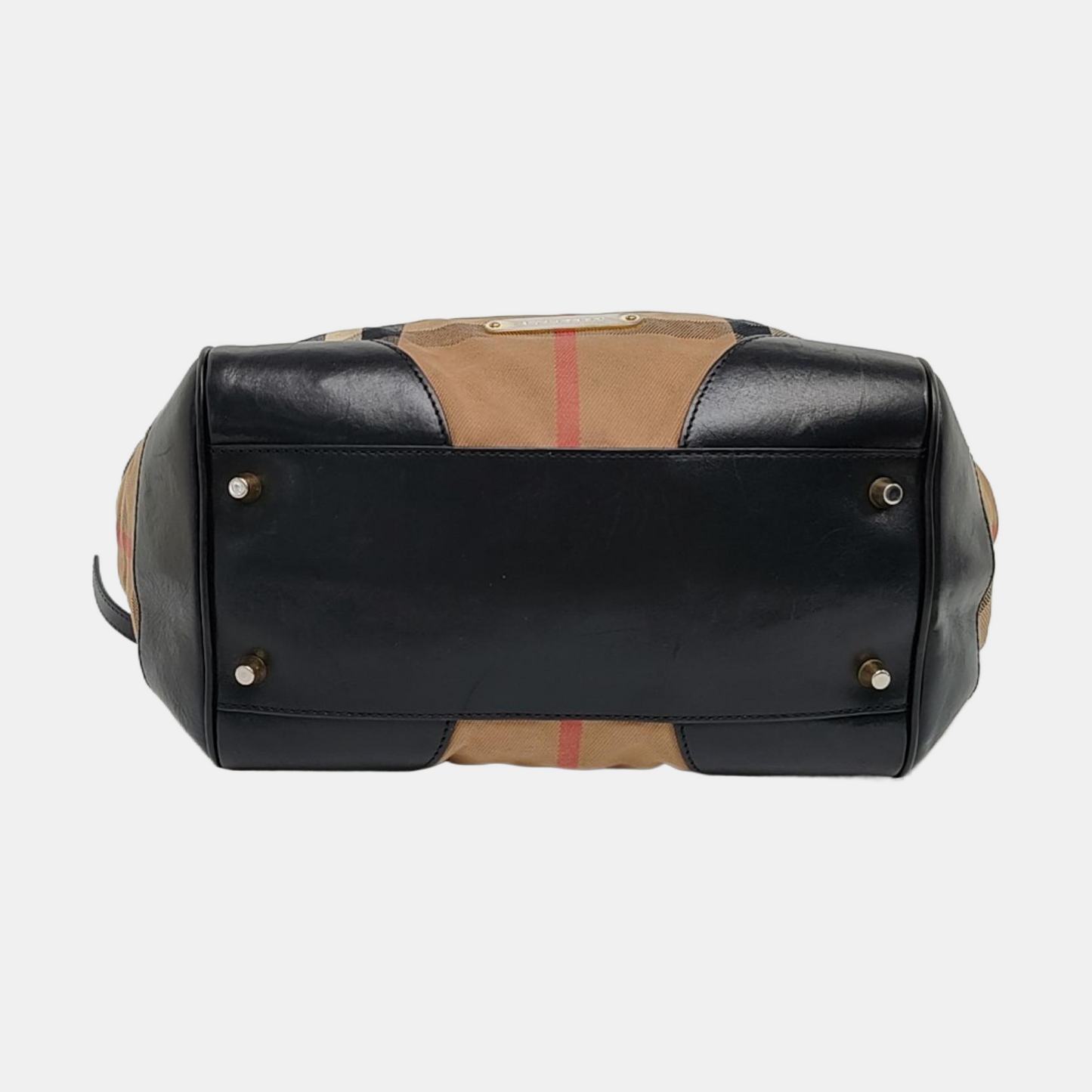 BURBERRY Canterbury Brown Canvas Single Shoulder Bag Handbag Golden hardware-(SKU)-956090966