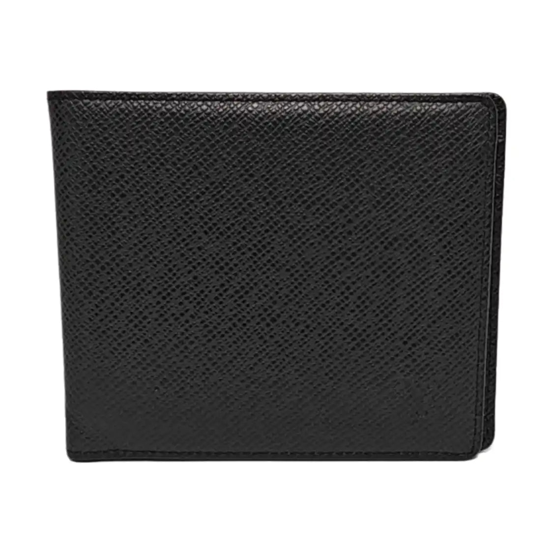 LOUIS VUITTON AMERIGO Black Cowhide Wallet Silver Hardware-(SKU)-956110152