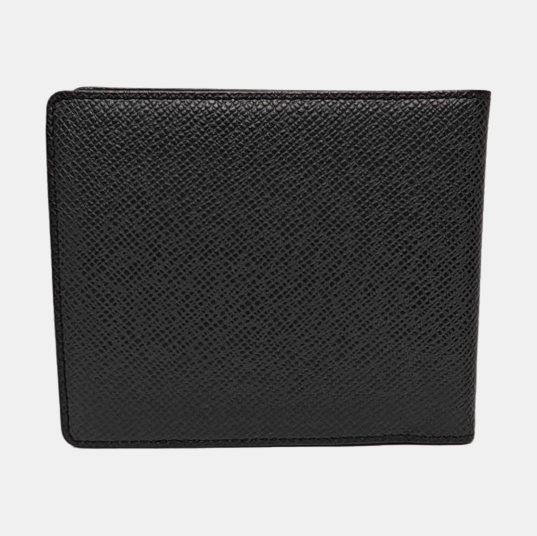 LOUIS VUITTON AMERIGO Black Cowhide Wallet Silver Hardware-(SKU)-956110152