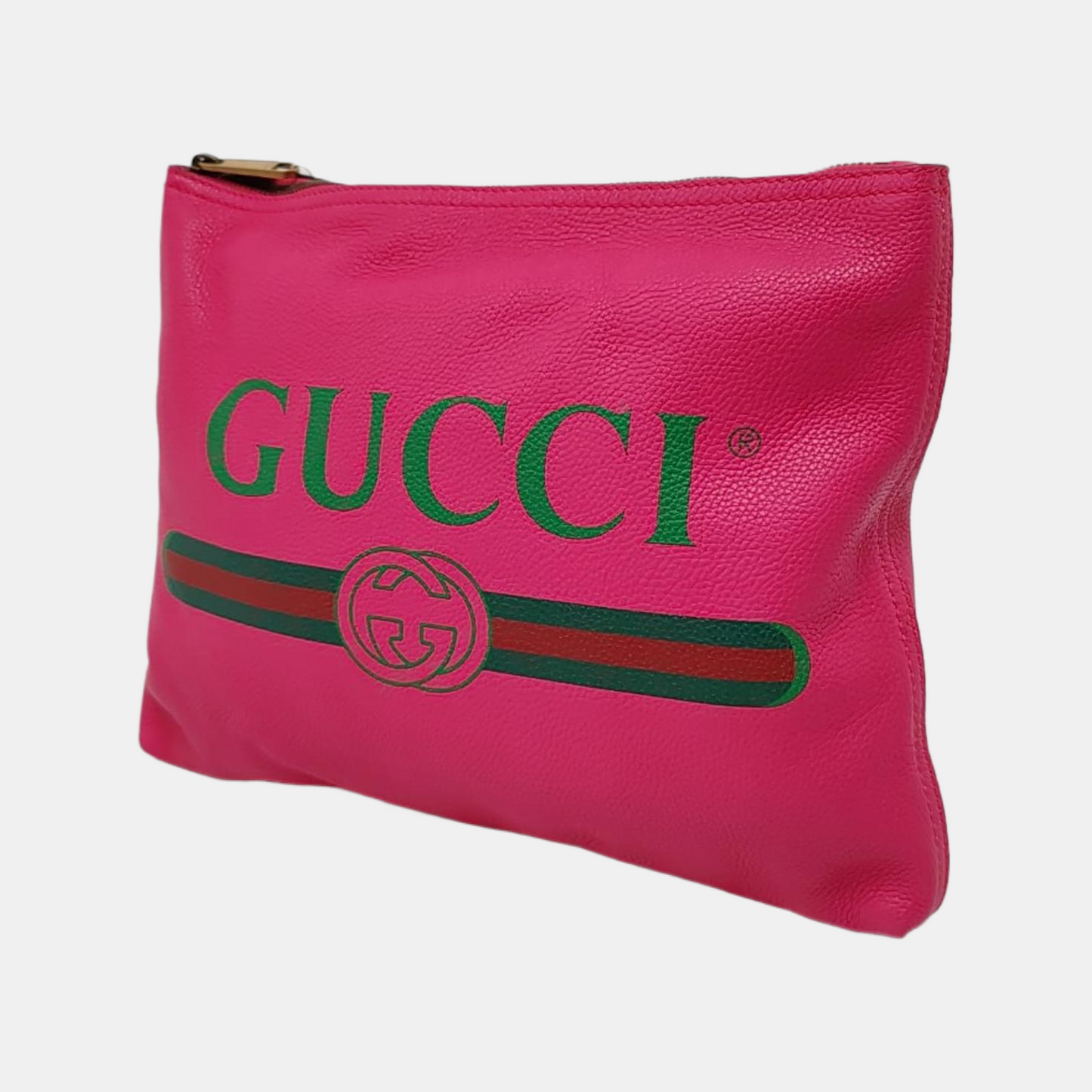 GUCCI Print Medium size Pink Cowhide Printed Handbag Crossbody Shoulder Bag Golden hardware-(SKU)-956241245