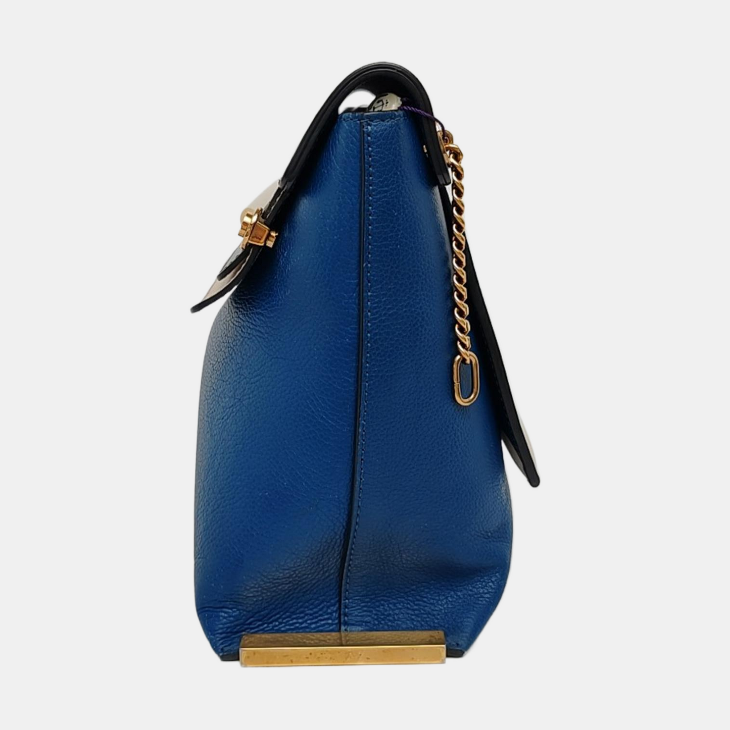 Chloé Clare Blue Cow Leather Crossbody Shoulder Bag with Shoulder Strap Golden hardware Removable shoulder strap-(SKU)-956245121