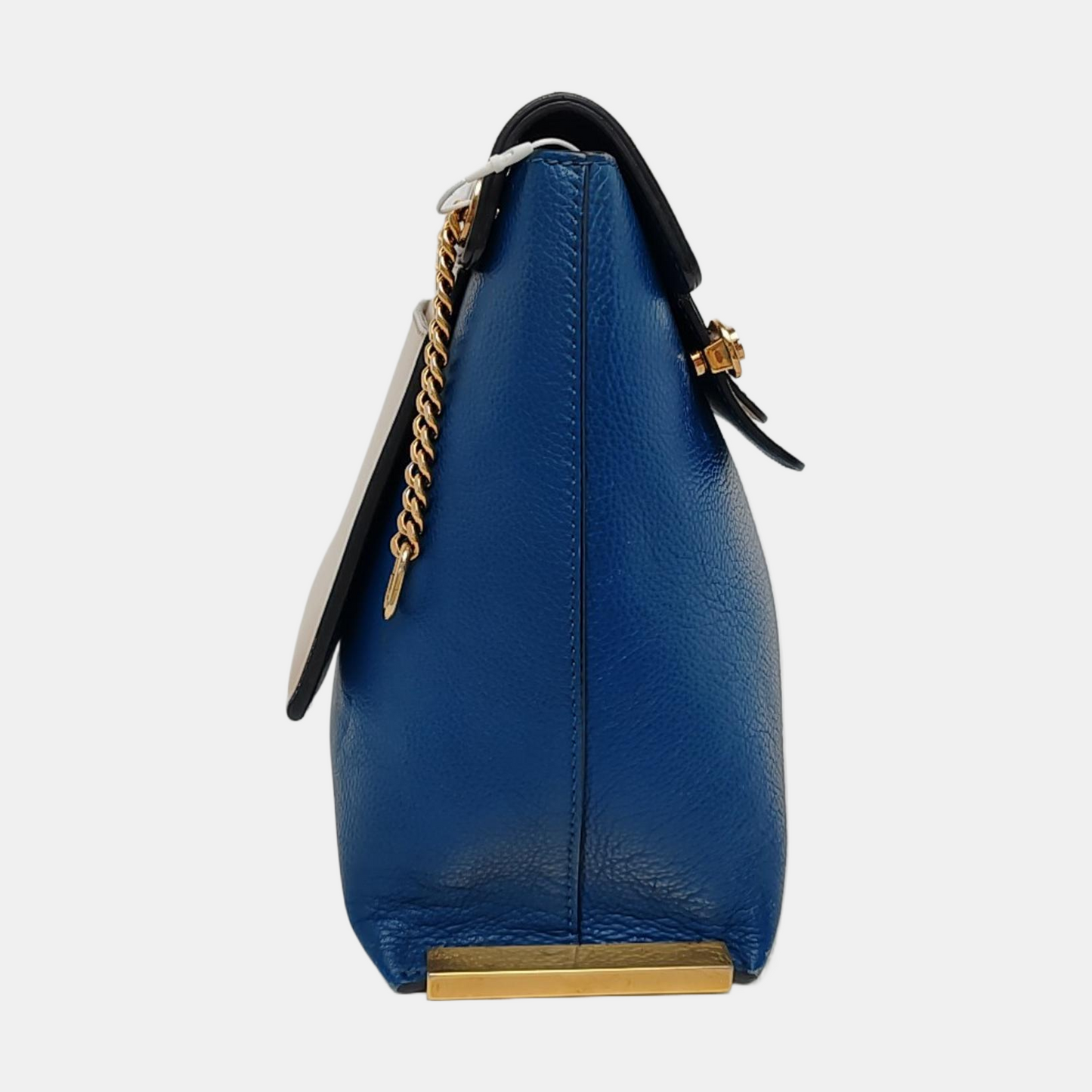 Chloé Clare Blue Cow Leather Crossbody Shoulder Bag with Shoulder Strap Golden hardware Removable shoulder strap-(SKU)-956245121