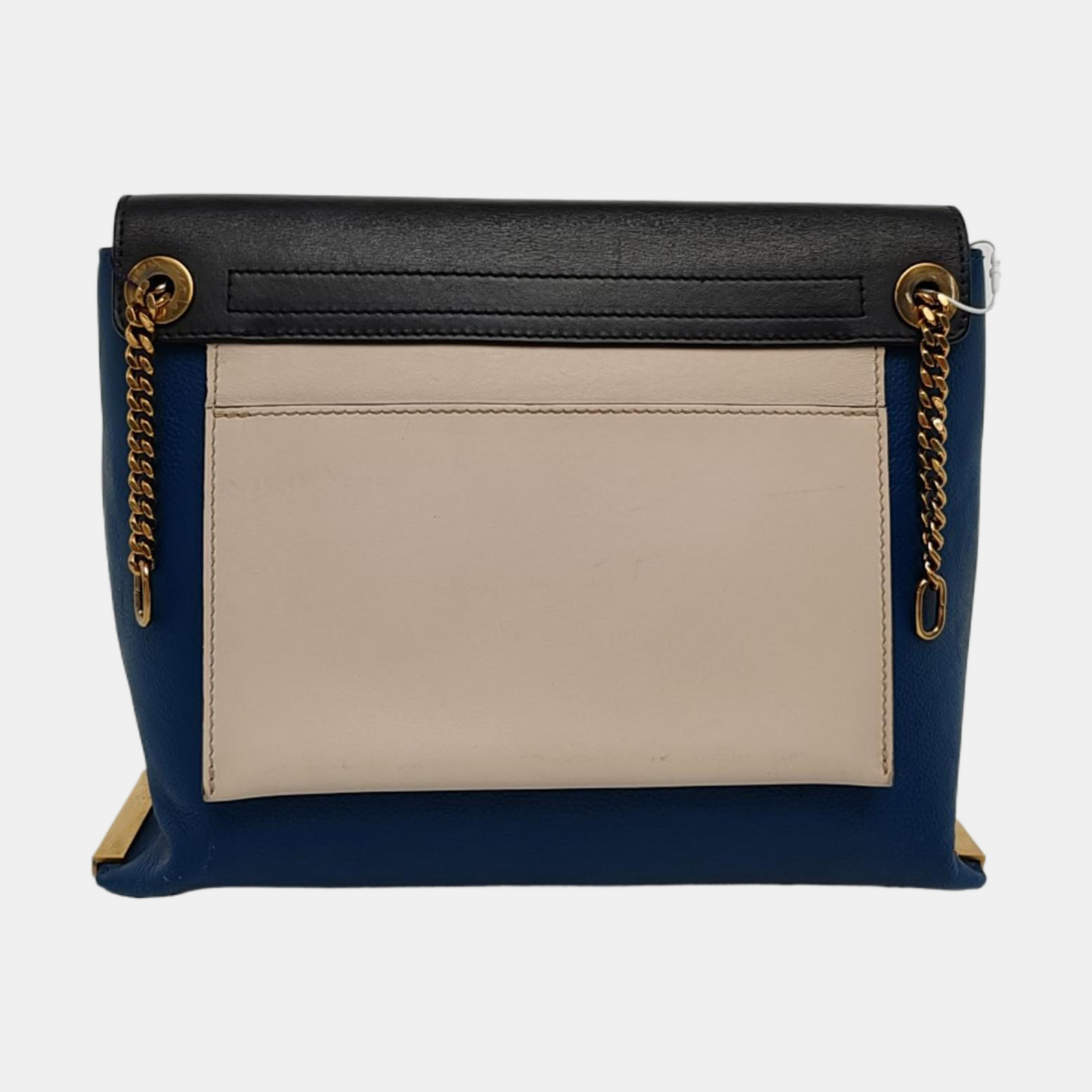 Chloé Clare Blue Cow Leather Crossbody Shoulder Bag with Shoulder Strap Golden hardware Removable shoulder strap-(SKU)-956245121