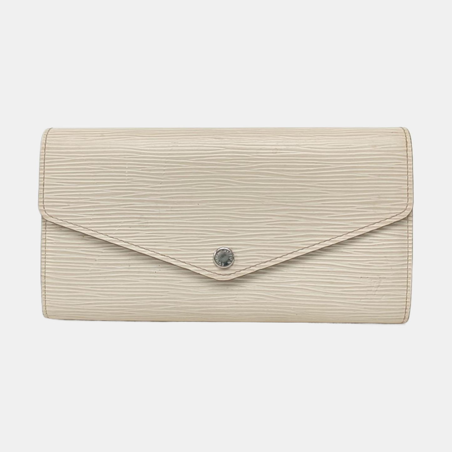 LOUIS VUITTON SARAH 米色EPI牛皮水波纹钱包 Silver Hardware-(SKU)-956137451