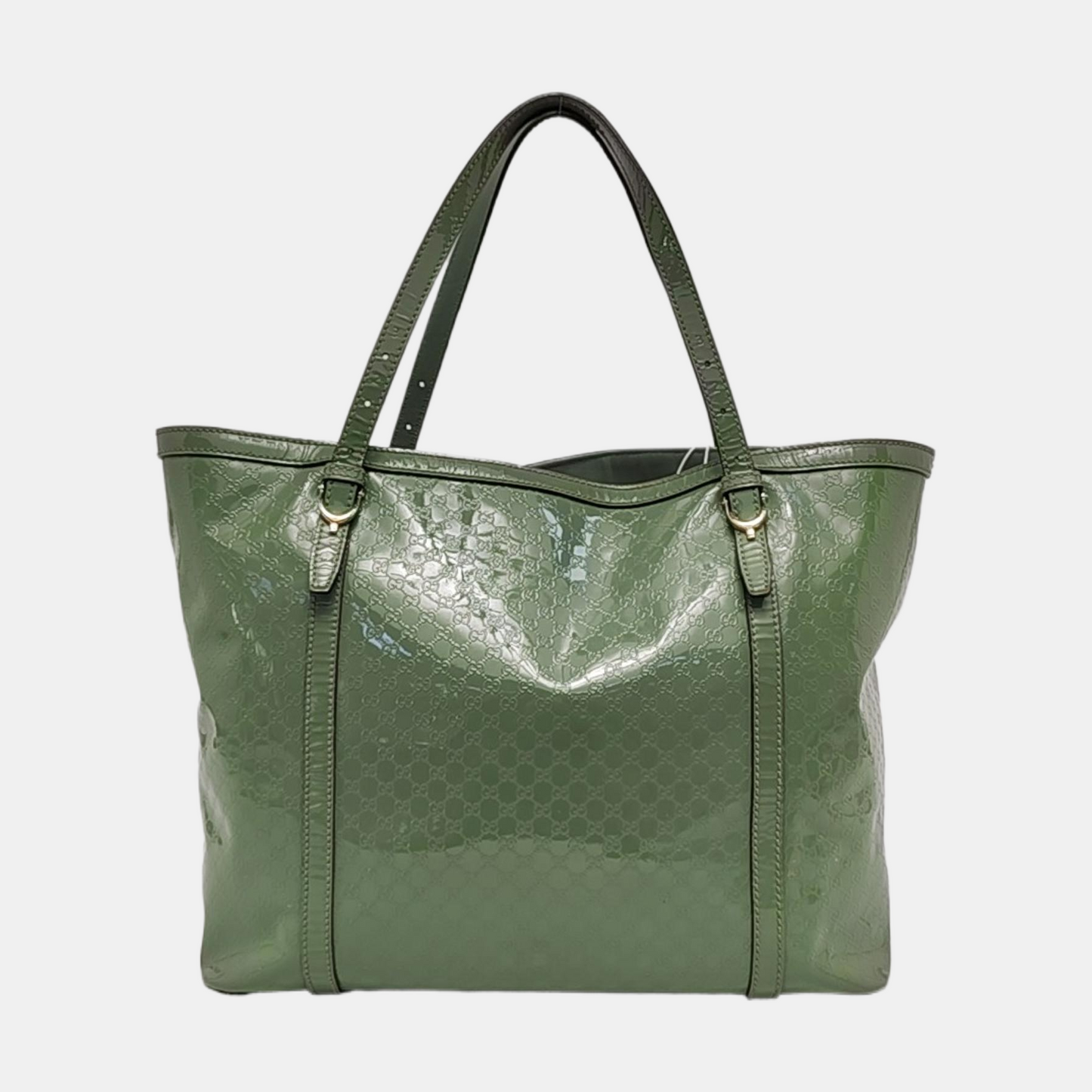 GUCCI Microguccissima Green Cowhide Old Flower Single Shoulder Bag Golden hardware-(SKU)-956277311