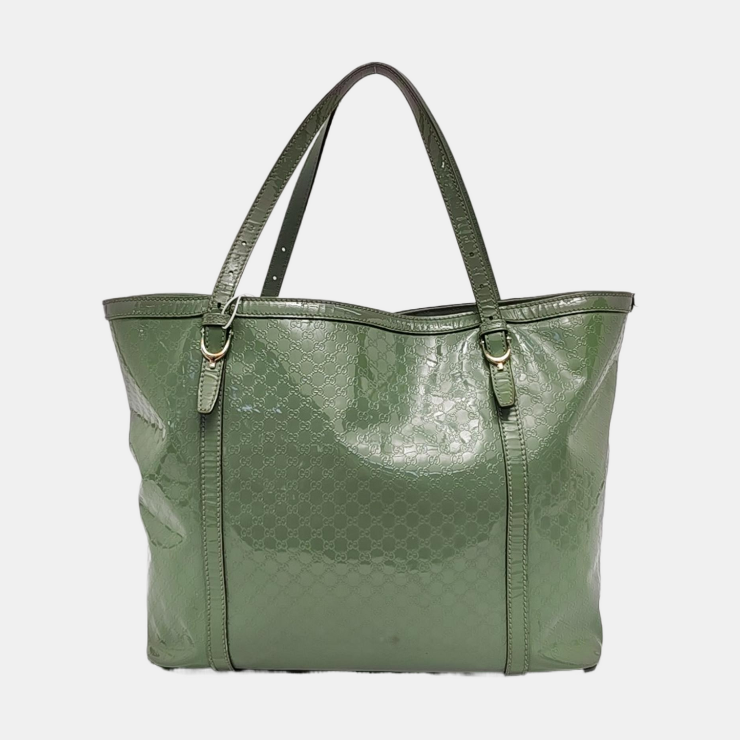 GUCCI Microguccissima Green Cowhide Old Flower Single Shoulder Bag Golden hardware-(SKU)-956277311