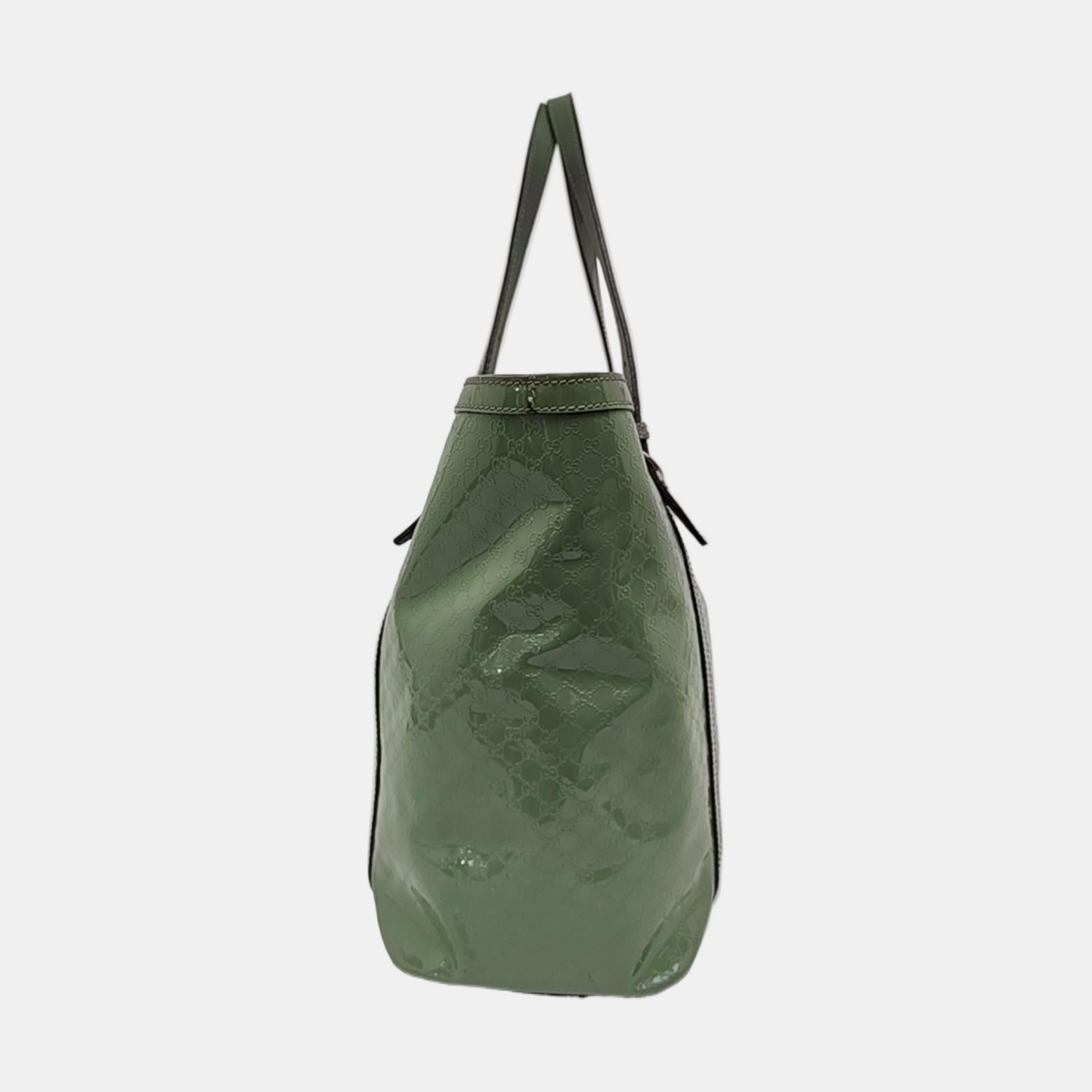 GUCCI Microguccissima Green Cowhide Old Flower Single Shoulder Bag Golden hardware-(SKU)-956277311