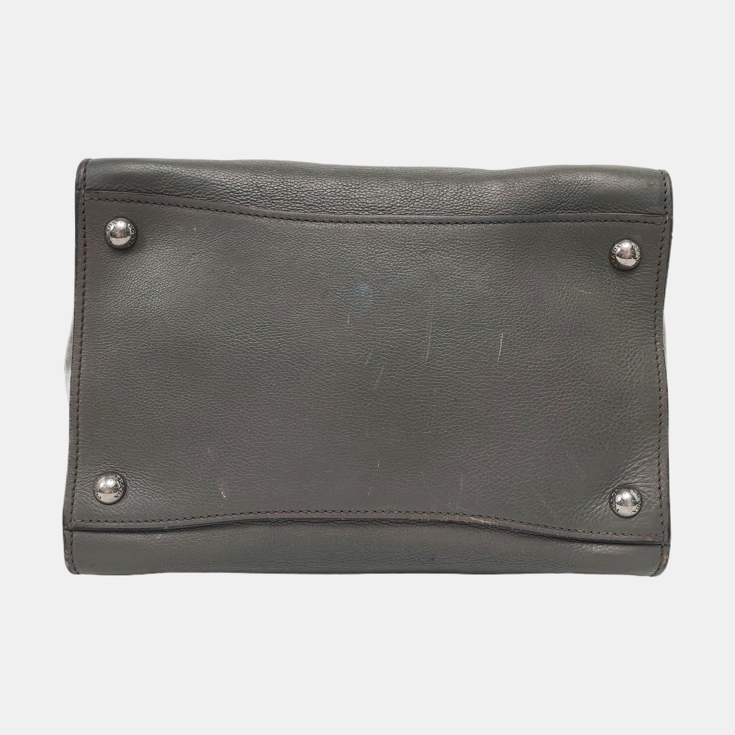 PRADA Tote bag Elephant Gray Cowhide Logo Crossbody Bag Shoulder Bag Single Shoulder Bag Silver Hardware Removable shoulder strap-(SKU)-956018921