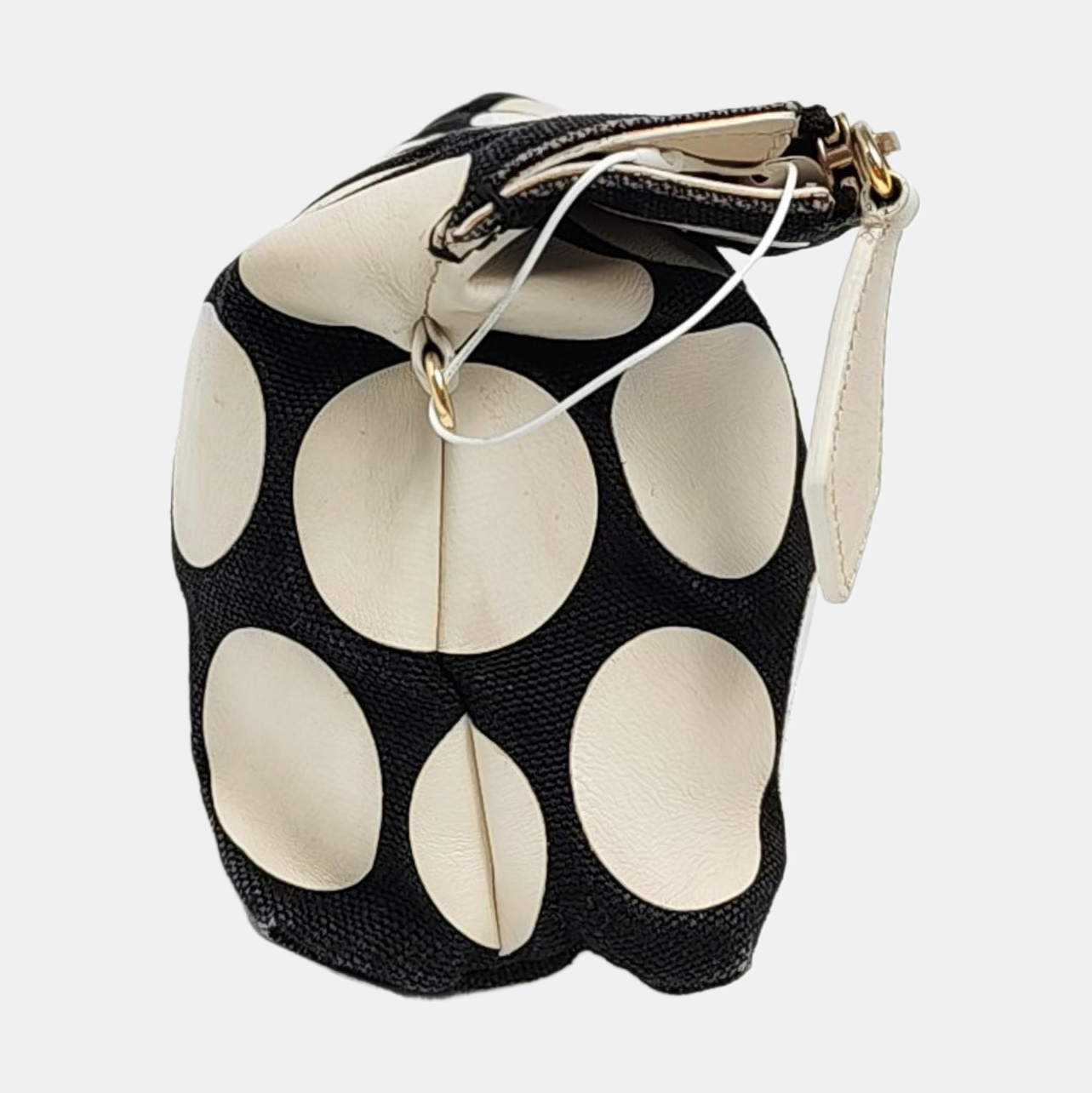 BURBERRY White Canvas Embroidered Single Shoulder Bag Crossbody Bag Handbag Golden hardware Removable shoulder strap-(SKU)-956284487
