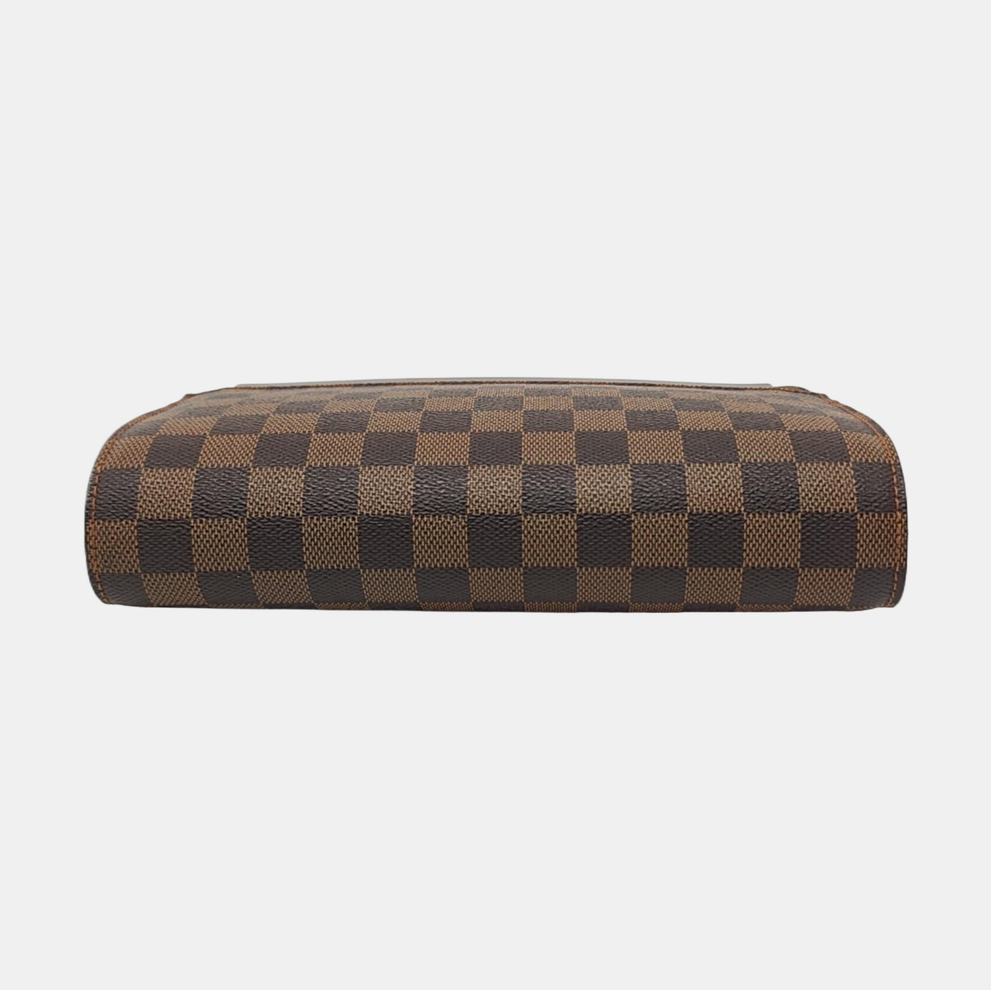 LOUIS VUITTON SAINT LOUIS Brown Coated Canvas Checkered Handbag Golden hardware-(SKU)-956148257