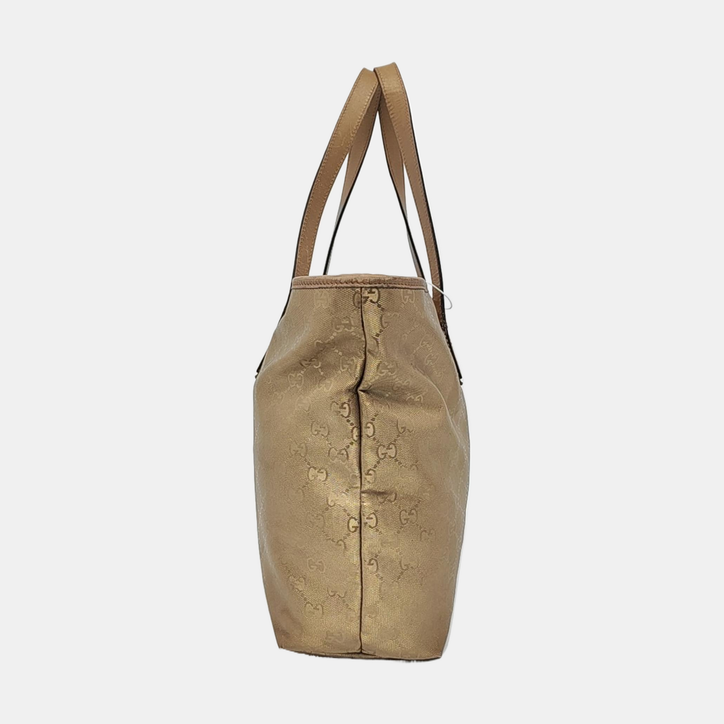 GUCCI GG Imprime Golden Coated Canvas Monogram Single Shoulder Bag Golden hardware-(SKU)-956434937