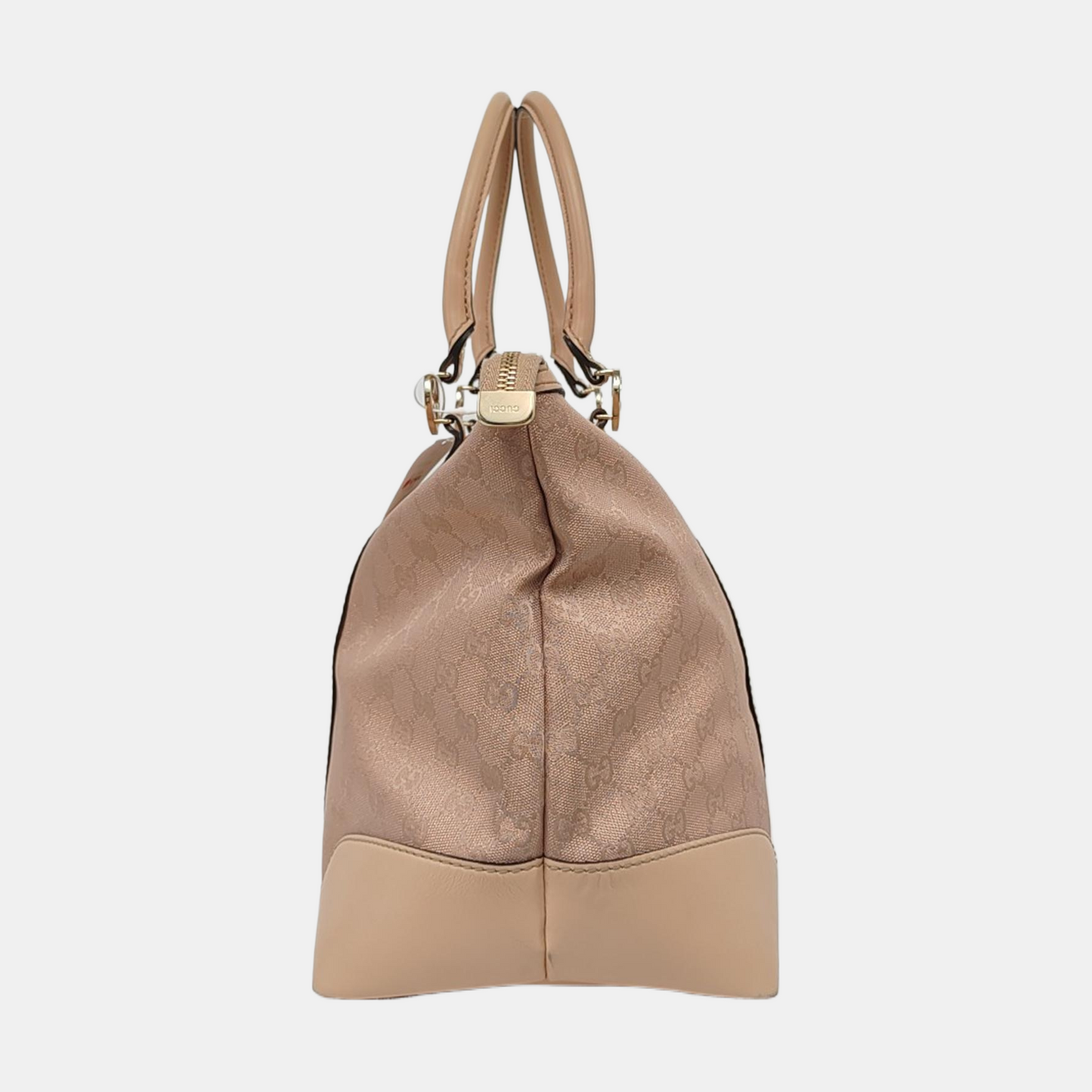 GUCCI Tote bag Large size Pink Canvas Monogrammed Tote Bag Single Shoulder Bag Golden hardware-(SKU)-956342457