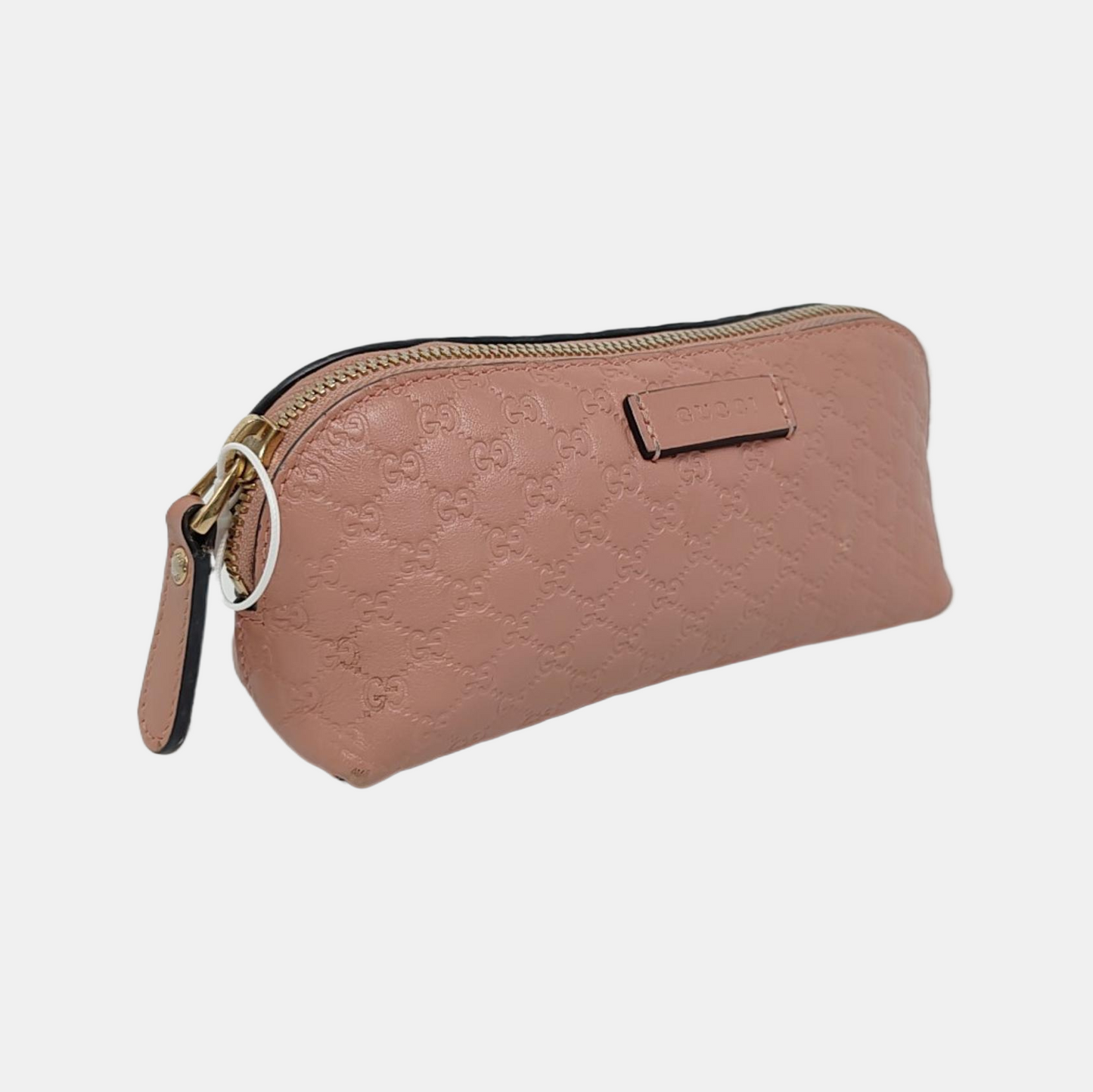 GUCCI Microguccissima Nude Pink Cowhide Monogram Embossed Wallet Golden hardware-(SKU)-956456828