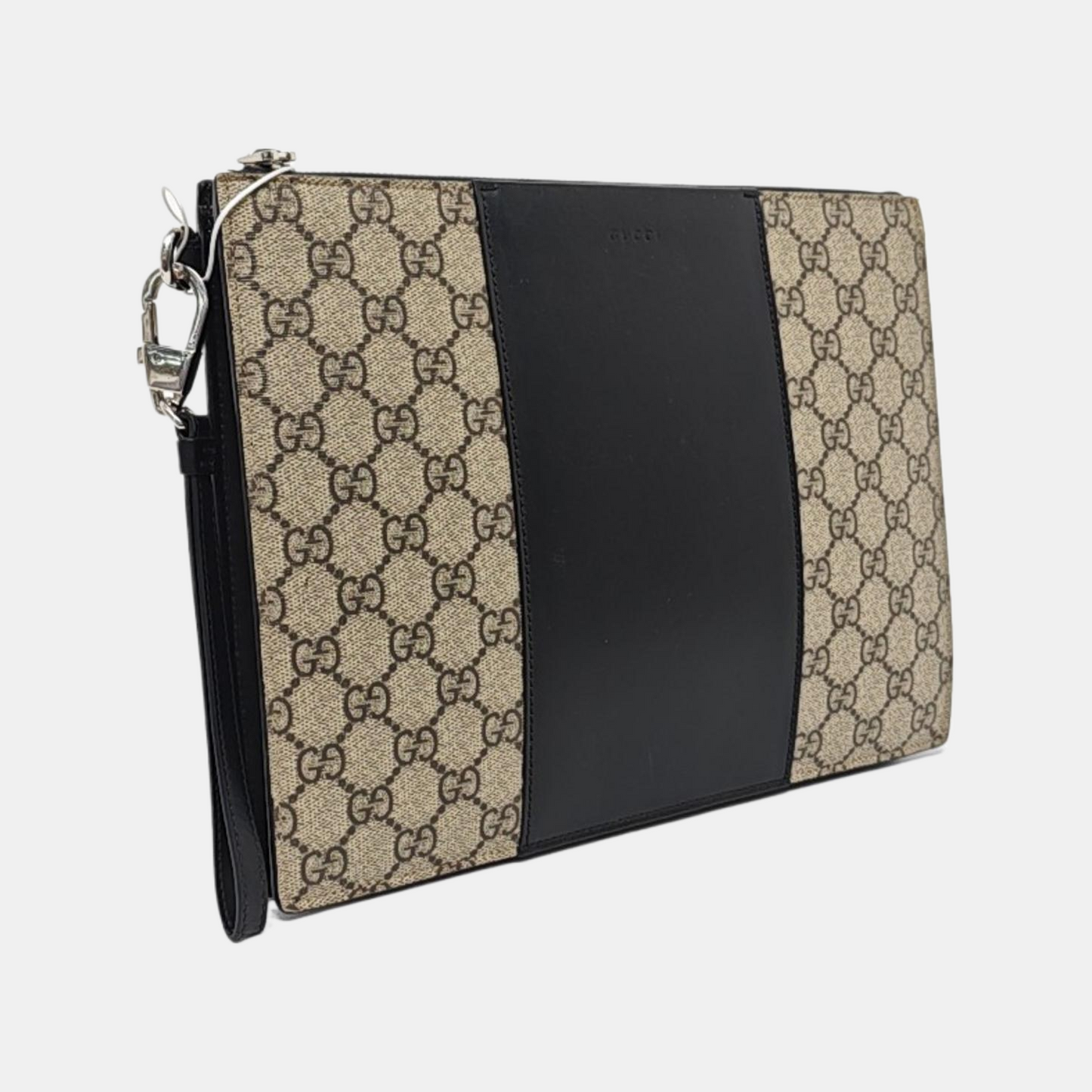 GUCCI Beige Coated Canvas Vintage Handbag Silver Hardware-(SKU)-956350936