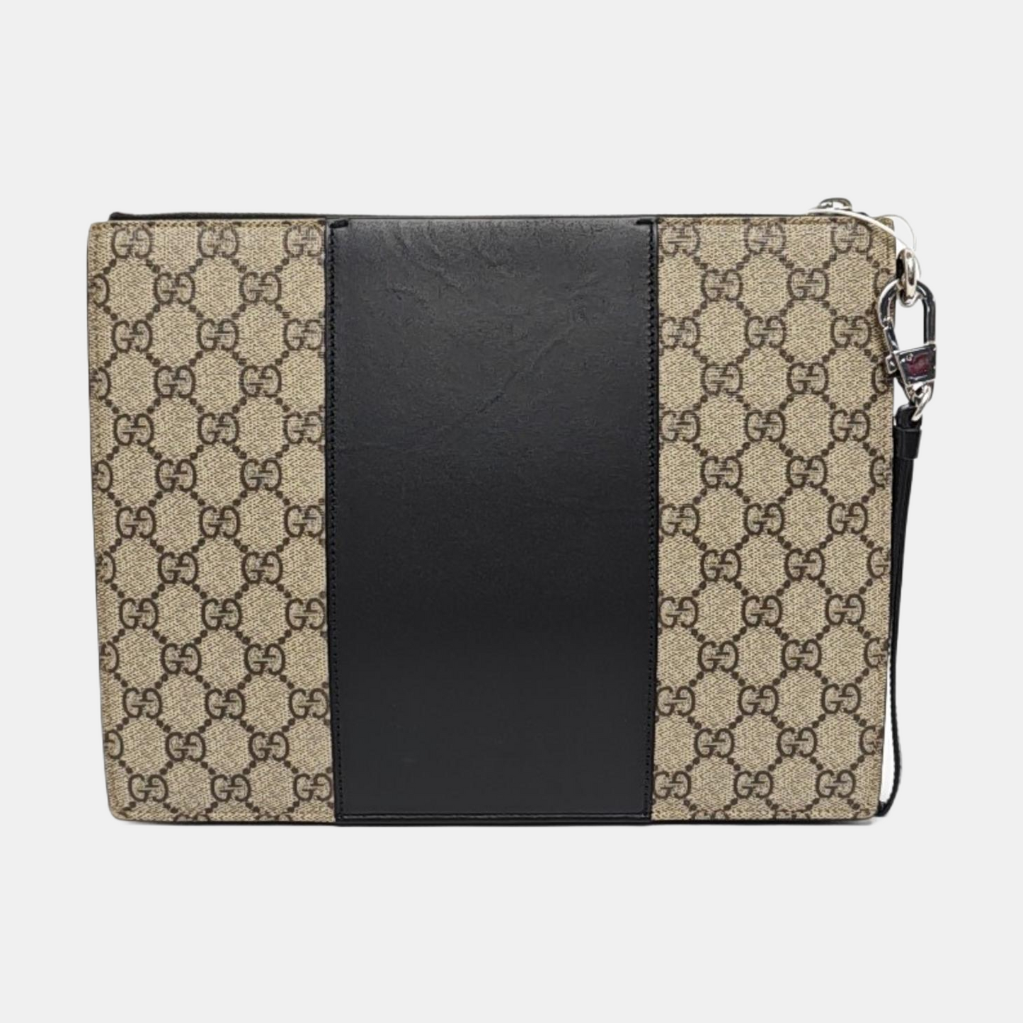 GUCCI Beige Coated Canvas Vintage Handbag Silver Hardware-(SKU)-956350936