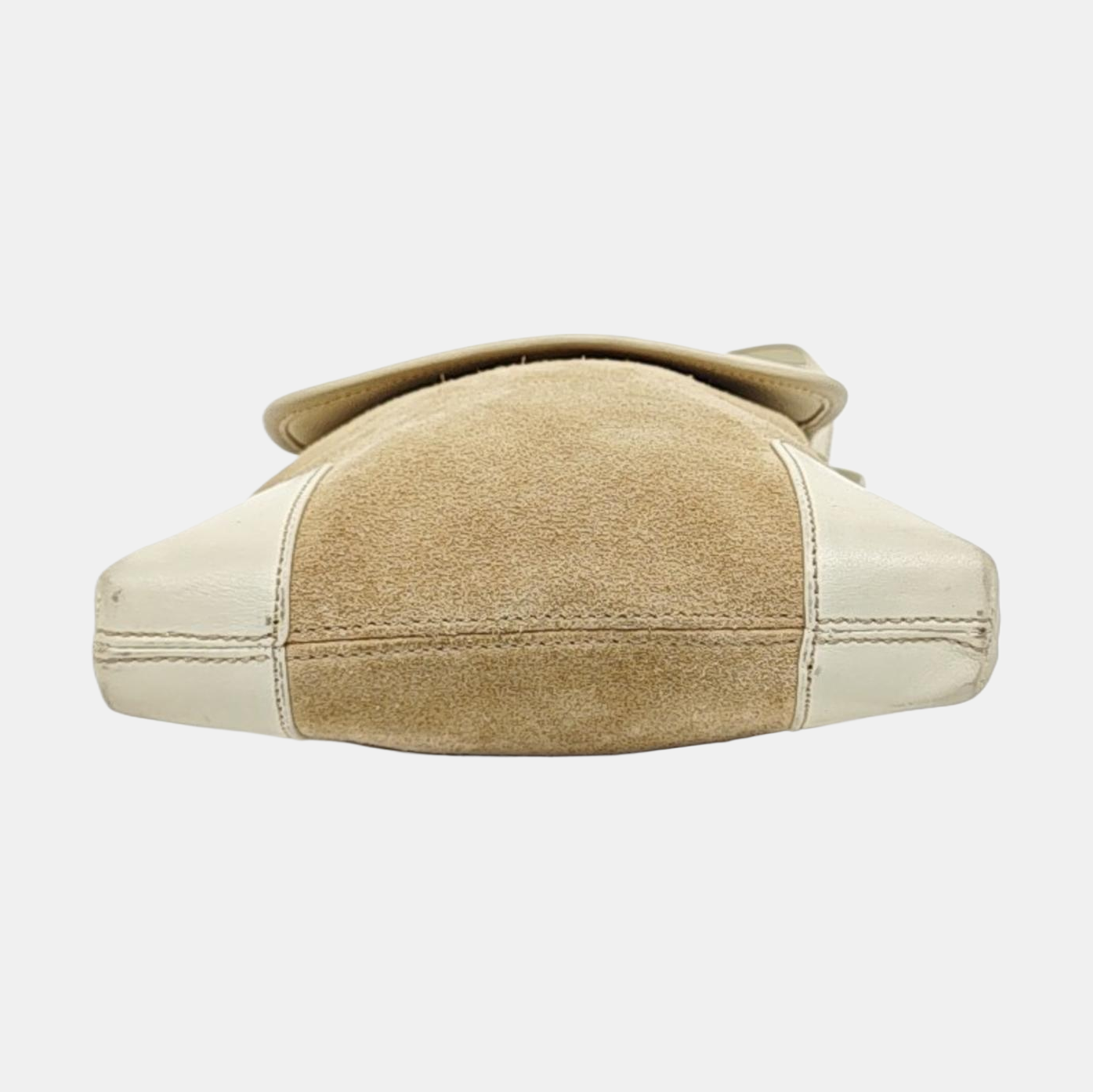 LOEWE Khaki Suede Leather Embossed Crossbody Shoulder Bag Golden hardware-(SKU)-956397205