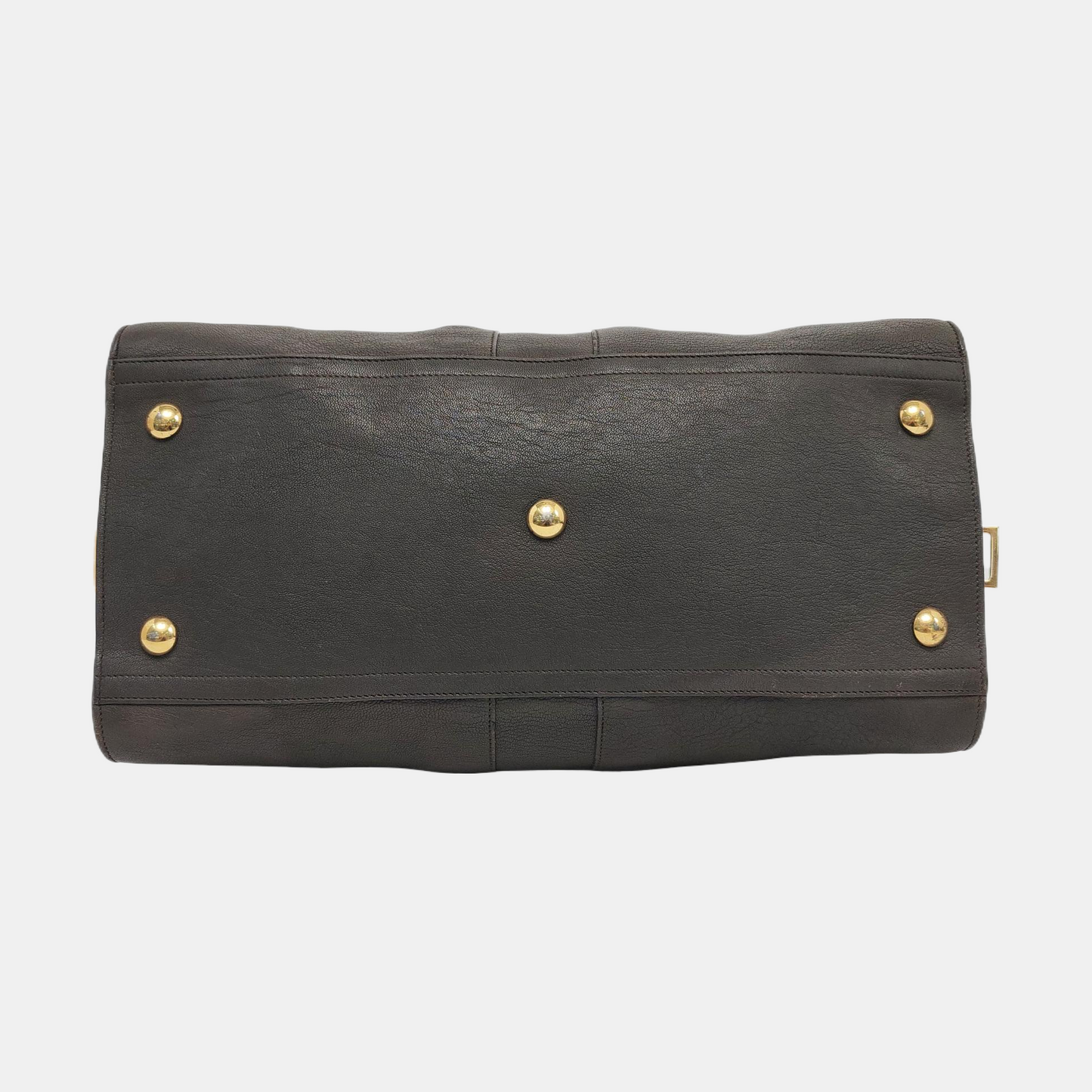 YSL CHYC Y LIGNE Medium size Dark gray cowhide handbag Golden hardware-(SKU)-956448183