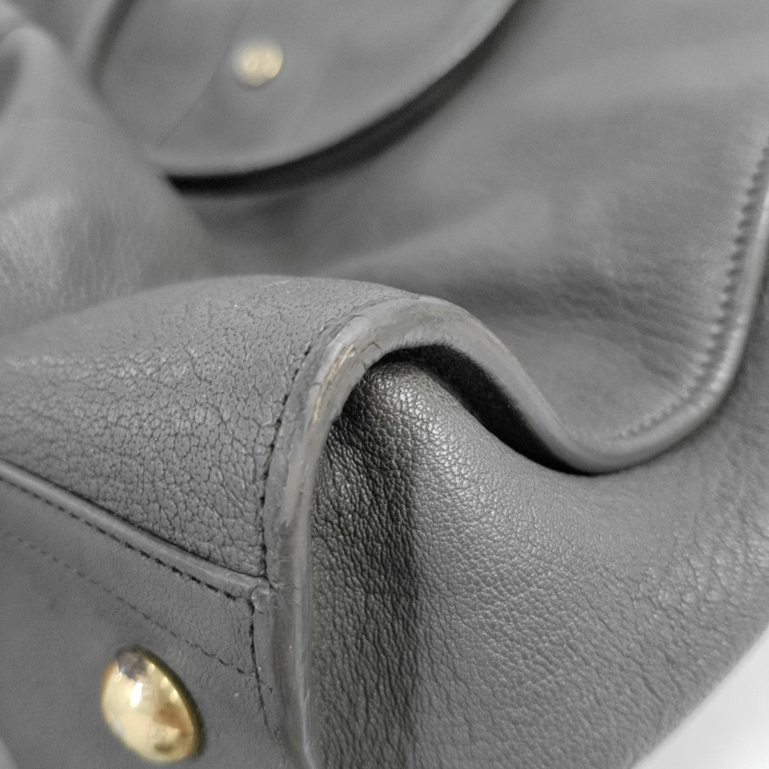 YSL CHYC Y LIGNE Medium size Dark gray cowhide handbag Golden hardware-(SKU)-956448183