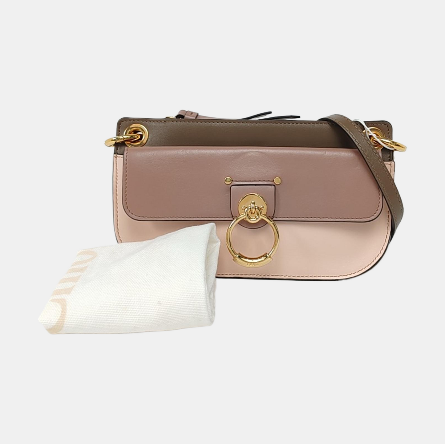 Chloé Tess Small size Red Leather Crossbody Bag Golden hardware Removable shoulder strap-(SKU)-956514791