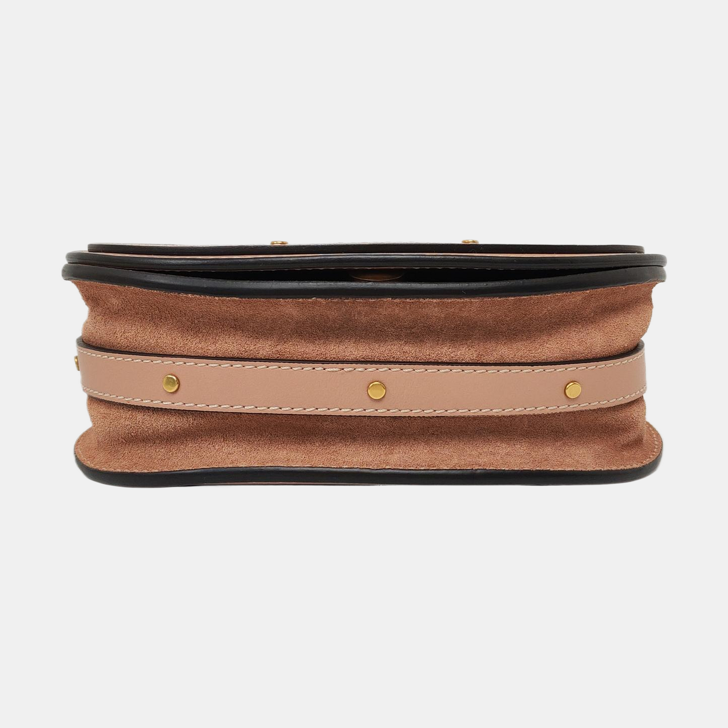 Chloé Nile Small size Nude Pink Cow Leather Shoulder Bag with Shoulder Strap Golden hardware Removable shoulder strap-(SKU)-956893921