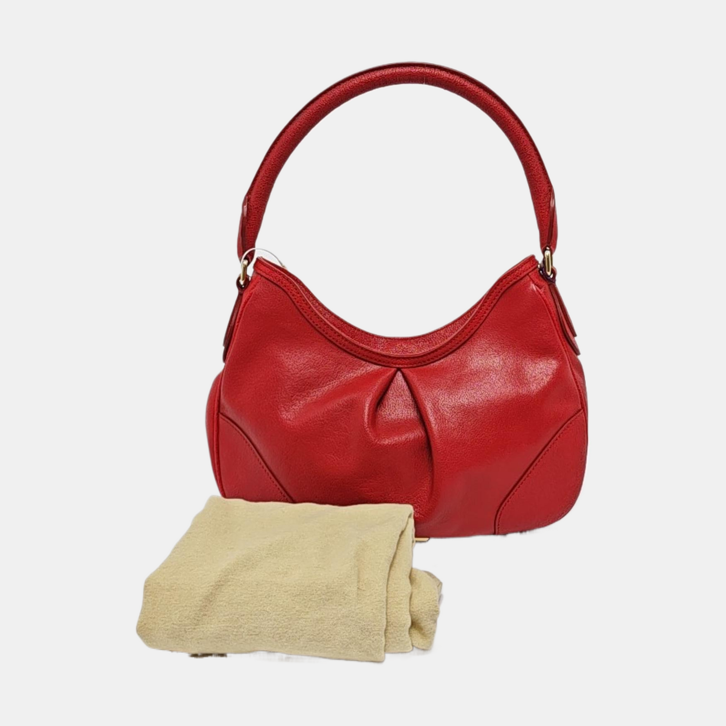 BURBERRY Bartow Medium size Red Cowhide Handbag Shoulder Bag Golden hardware-(SKU)-956884358