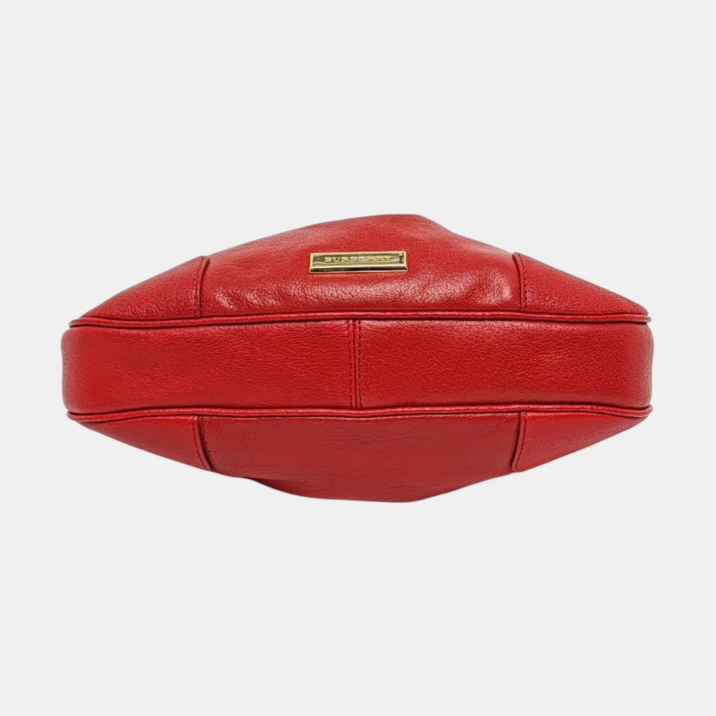 BURBERRY Bartow Medium size Red Cowhide Handbag Shoulder Bag Golden hardware-(SKU)-956884358