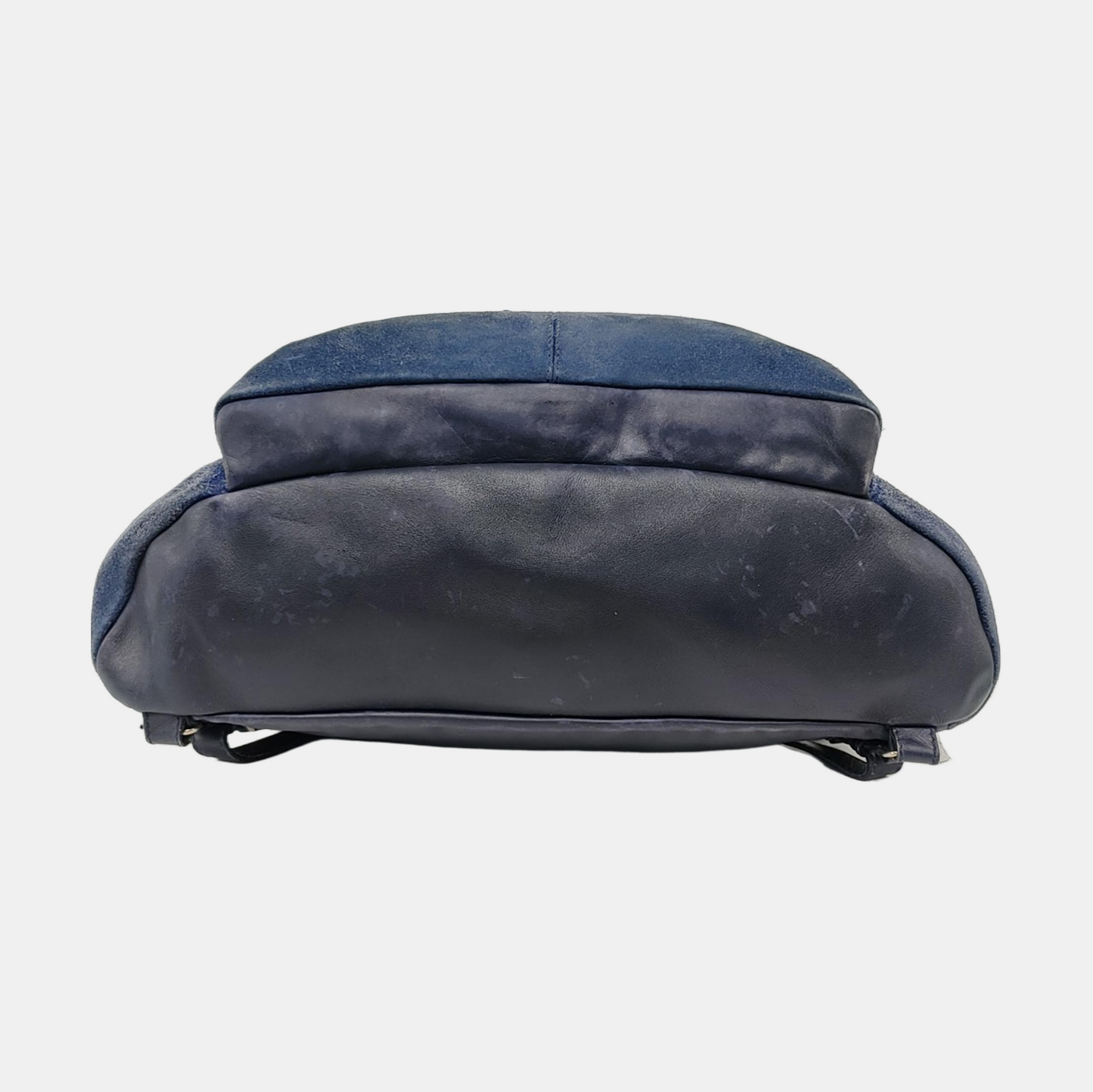 BALENCIAGA Classic City Blue Suede Leather Studs Backpack Silver Hardware-(SKU)-956769787