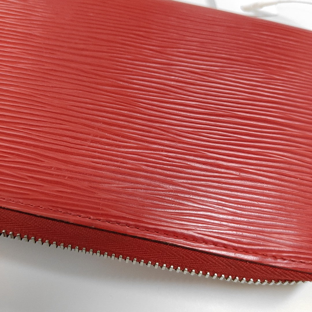 LOUIS VUITTON 红色EPI牛皮水波纹钱包 Silver Hardware-(SKU)-956859252