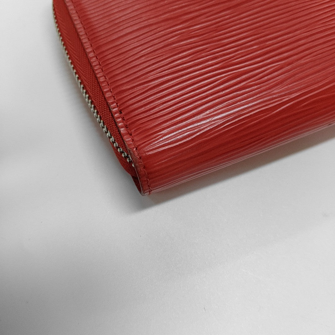 LOUIS VUITTON 红色EPI牛皮水波纹钱包 Silver Hardware-(SKU)-956859252