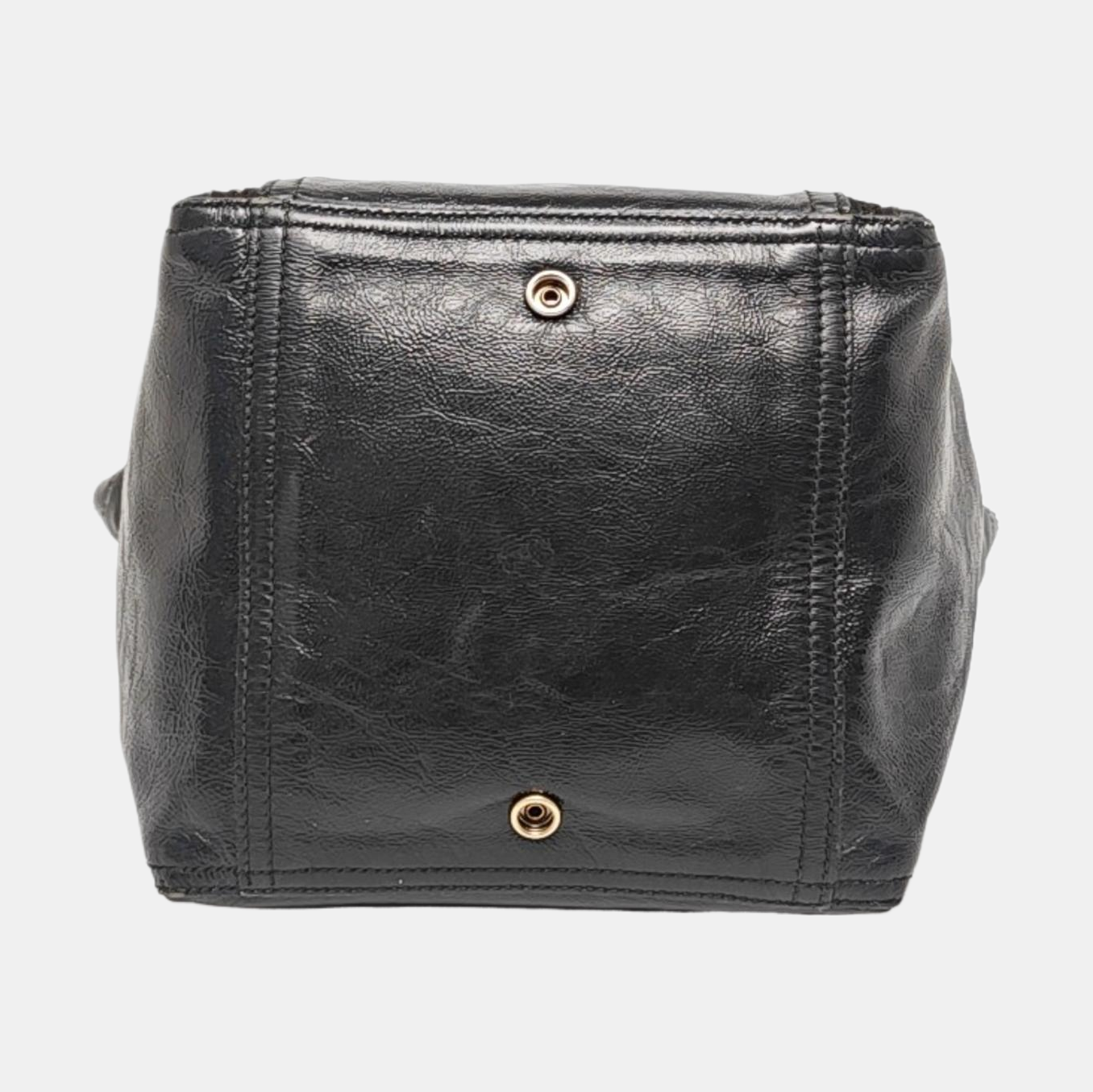 YSL Black Cowhide Studs Tote Handbag Golden hardware-(SKU)-956655184