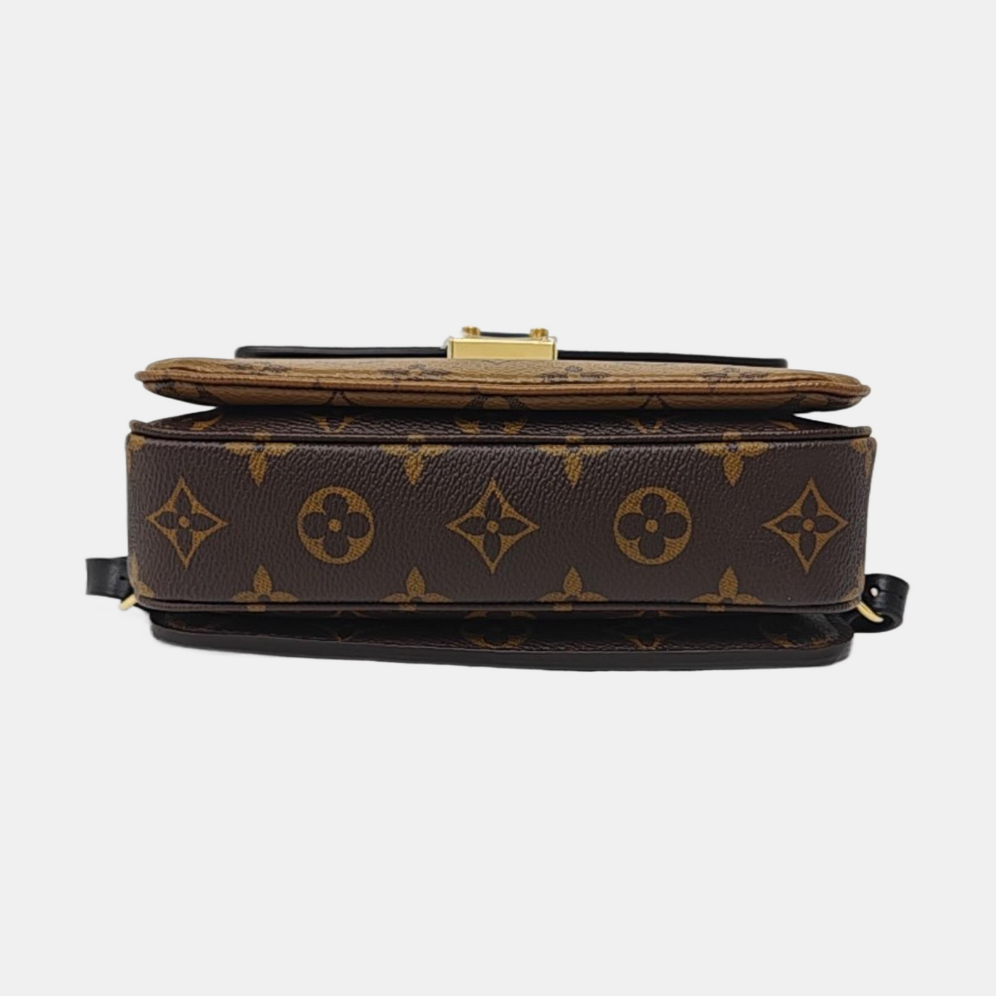 LOUIS VUITTON MÉTIS Brown Coated Canvas Monogram Lock Bag Backpack Golden Hardware 2 Removable Shoulder Straps-(SKU)-956880001