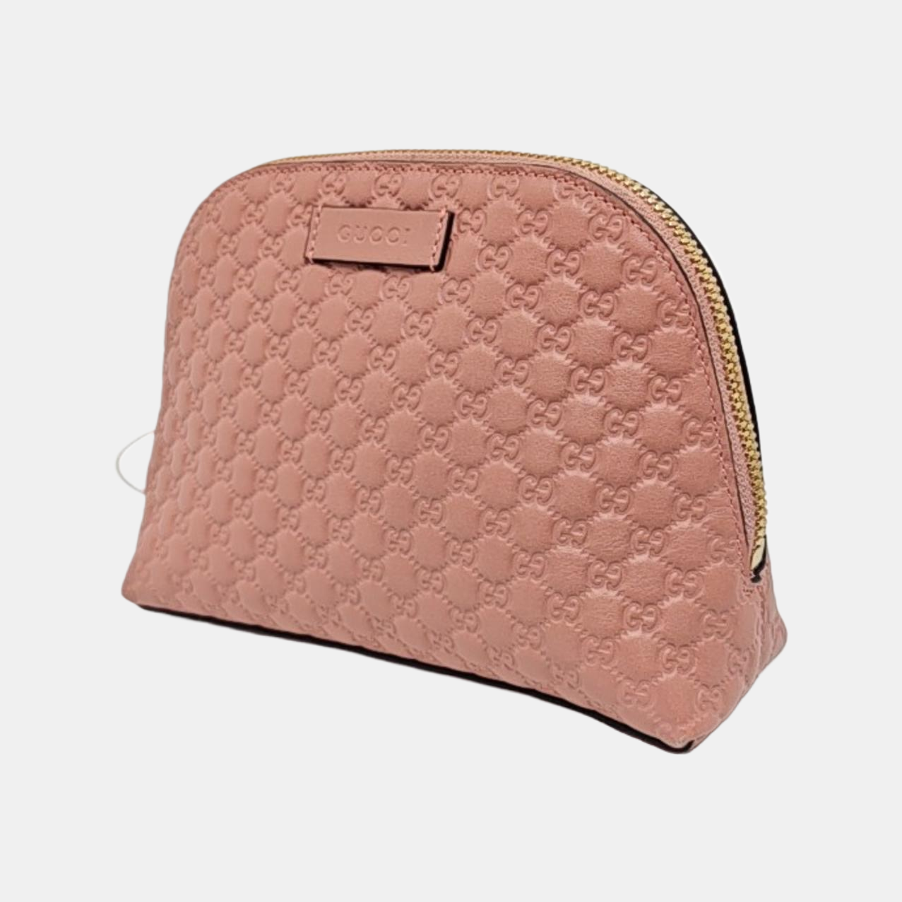 GUCCI Pink Calfskin Monogrammed Handbag Golden hardware-(SKU)-956988903