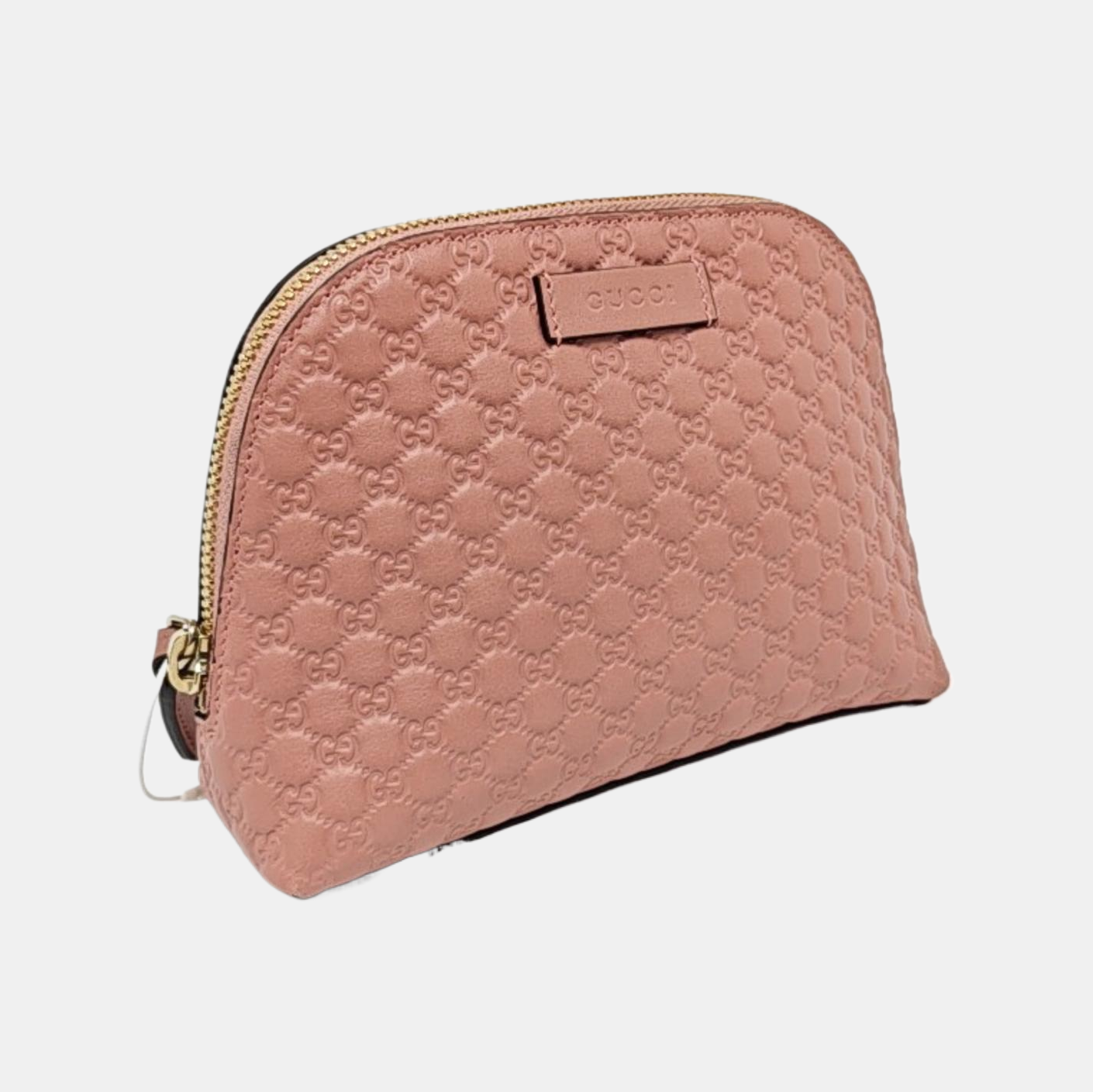 GUCCI Pink Calfskin Monogrammed Handbag Golden hardware-(SKU)-956988903