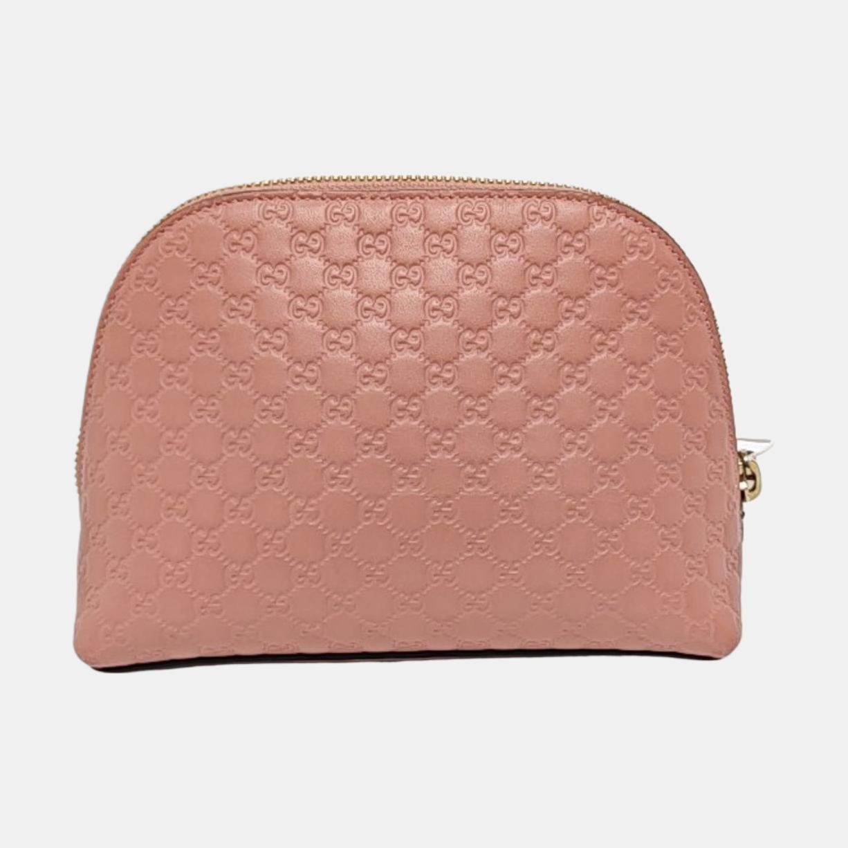 GUCCI Pink Calfskin Monogrammed Handbag Golden hardware-(SKU)-956988903