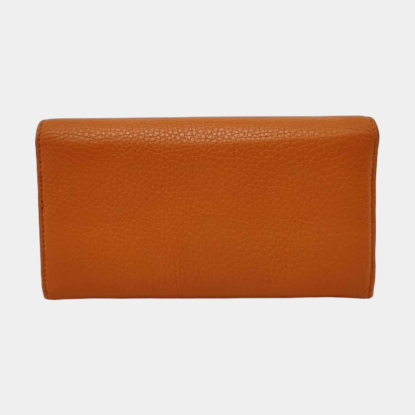 GUCCI Bamboo 1947 Orange Cowhide Bamboo Wallet Golden hardware-(SKU)-956922492