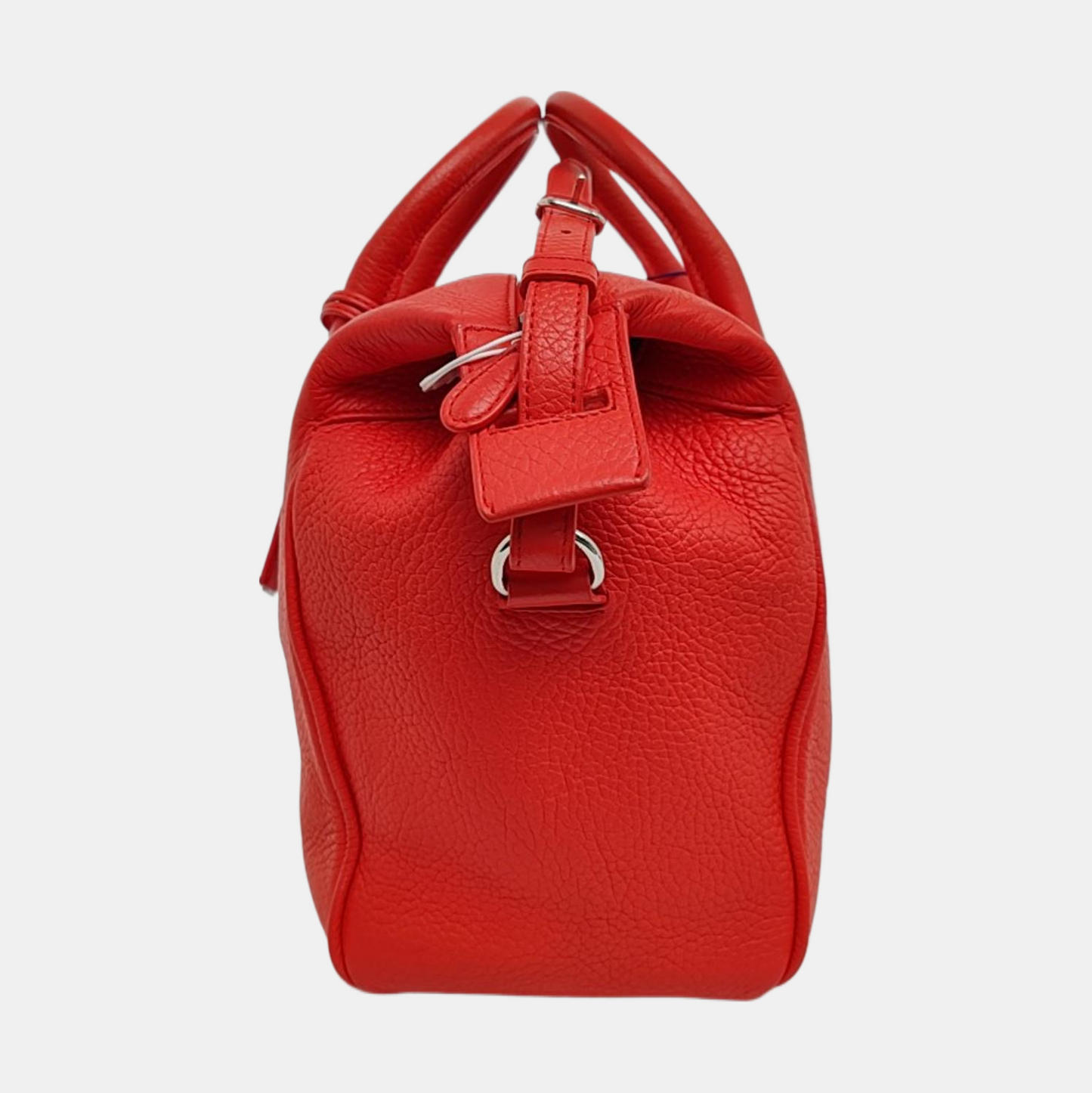 BALENCIAGA Tote bag Red Calf Leather Crossbody Shoulder Bag Tote Silver Hardware Removable shoulder strap-(SKU)-957128355