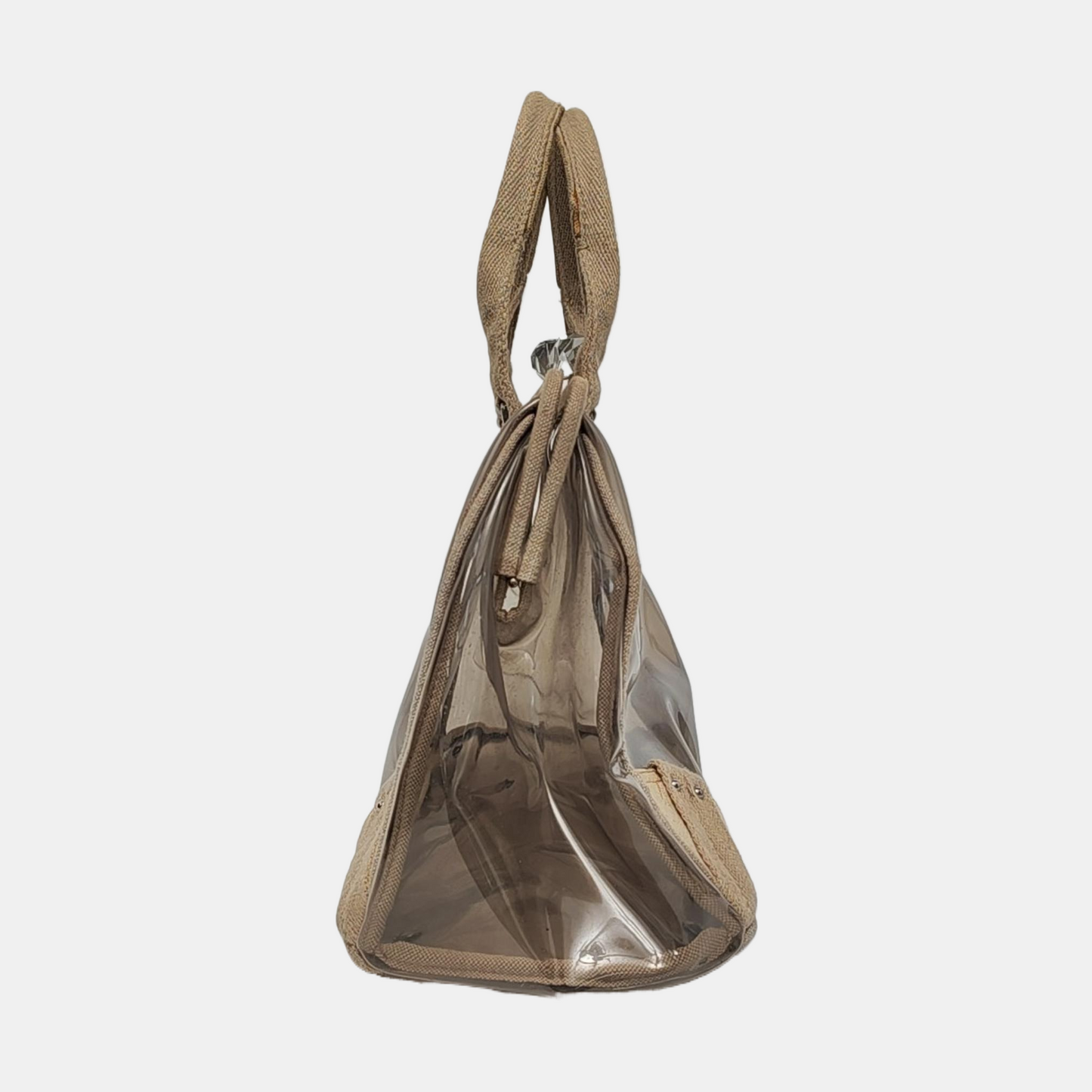 PRADA Transparent special material inlay handbag Silver Hardware Sub-bag-(SKU)-957328200