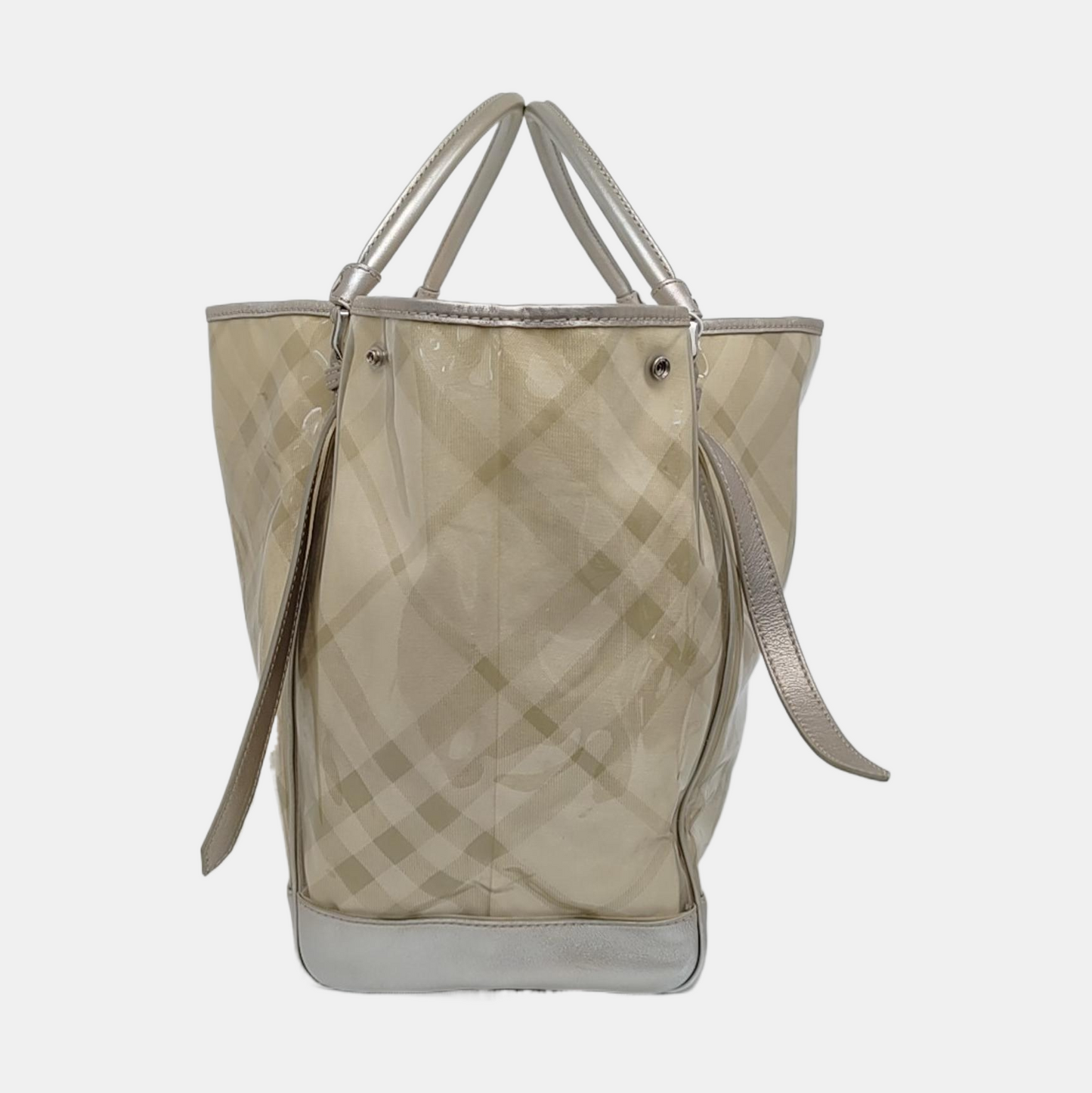 BURBERRY Tote bag Silver Special Material Printed Tote Bag Silver Hardware Sub-bag-(SKU)-957140002