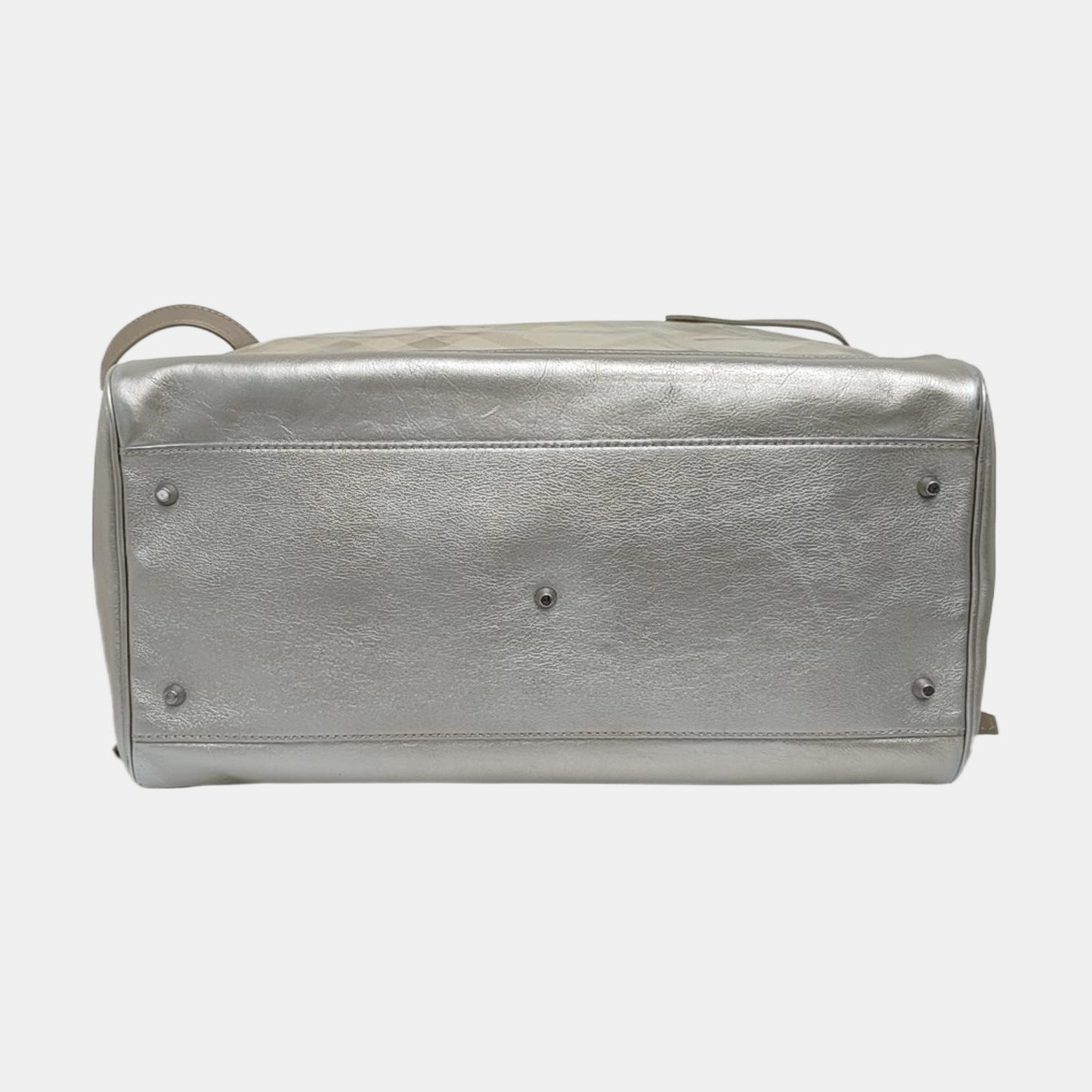 BURBERRY Tote bag Silver Special Material Printed Tote Bag Silver Hardware Sub-bag-(SKU)-957140002