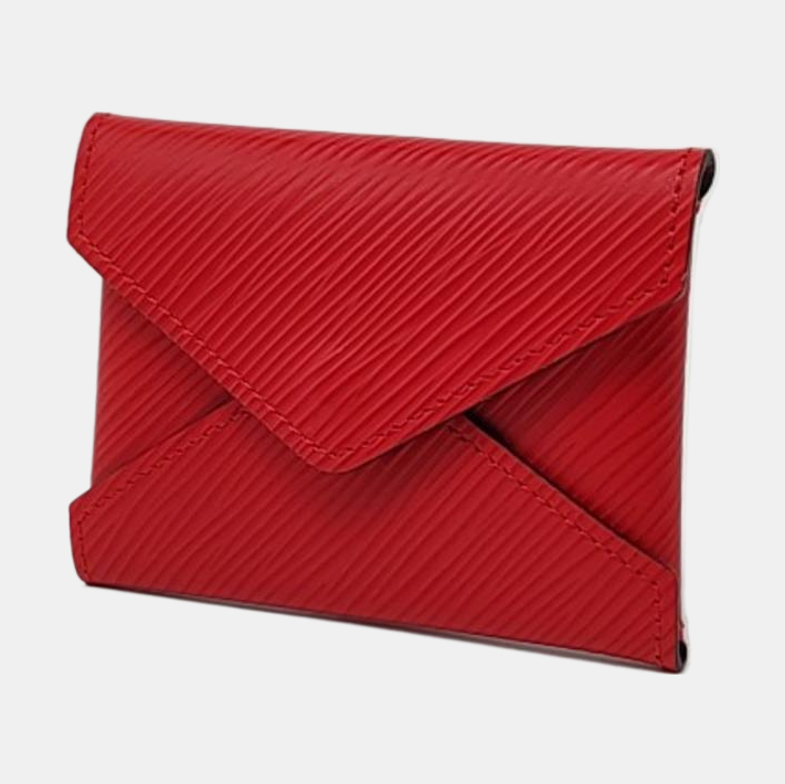 LOUIS VUITTON KIRGAMI 红色EPI牛皮水波纹钱包 Golden hardware-(SKU)-957269073