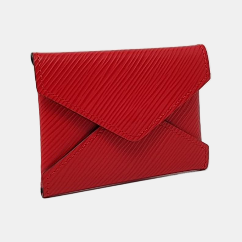 LOUIS VUITTON KIRGAMI 红色EPI牛皮水波纹钱包 Golden hardware-(SKU)-957269073