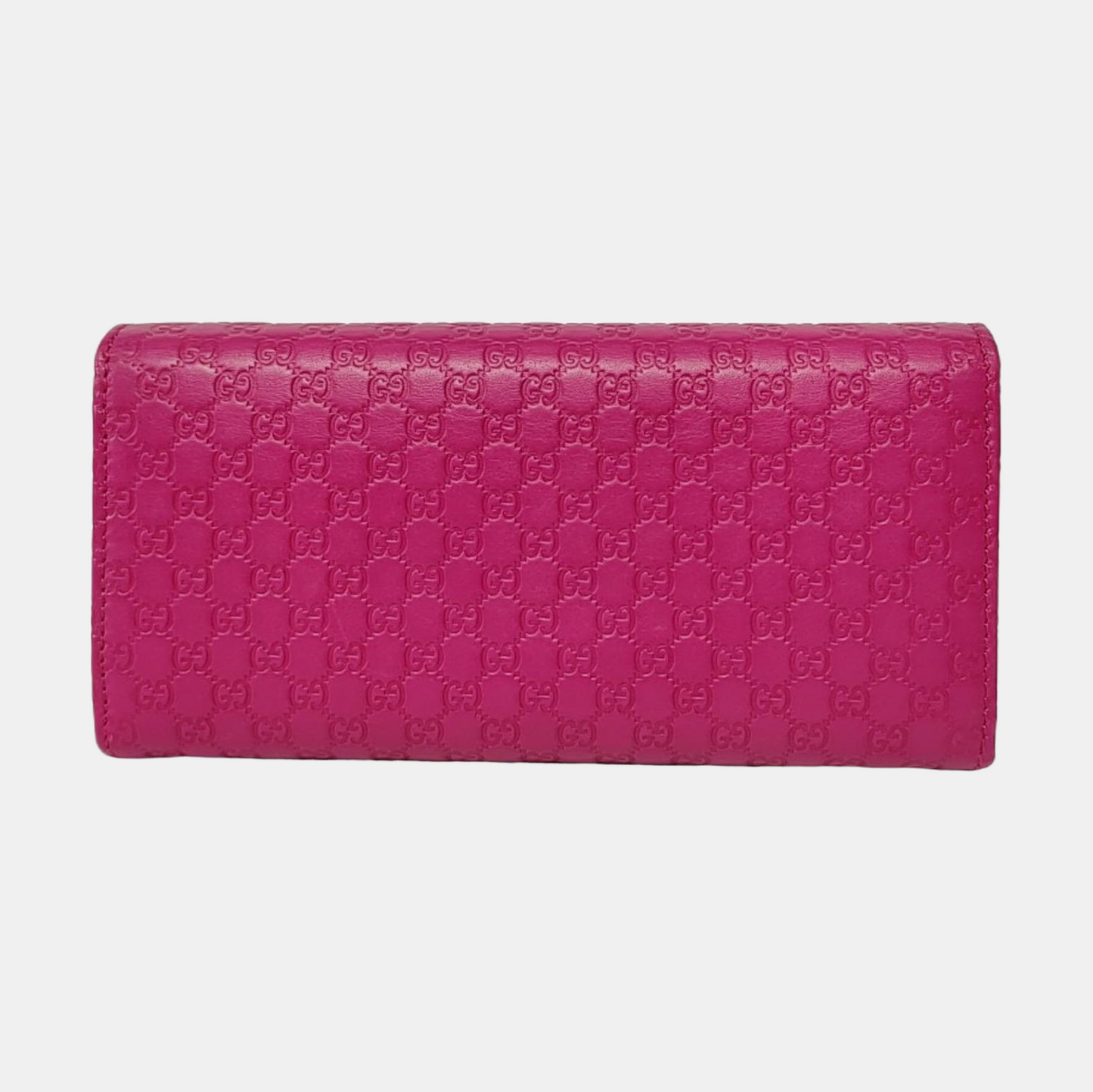 GUCCI Microguccissima Fuchsia Cowhide Monogram Wallet Golden hardware-(SKU)-957189181