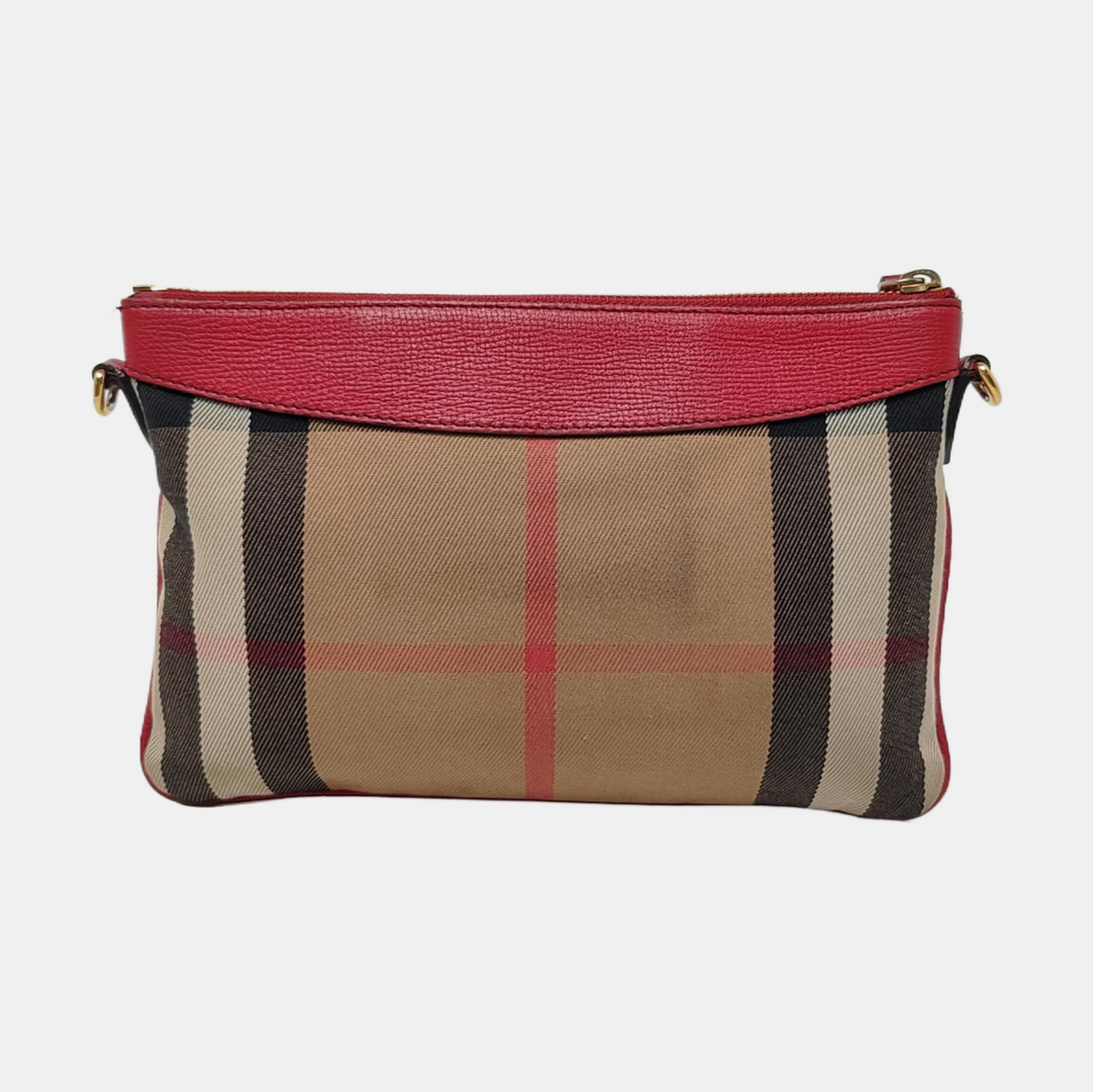 BURBERRY Peyton Brown Canvas Military Saddle Crossbody Single Shoulder Bag Golden hardware Removable shoulder strap-(SKU)-957417349