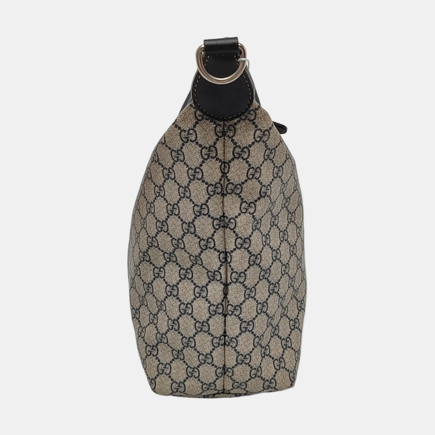 GUCCI Tote bag Beige Coated Canvas Monogram Single Shoulder Bag Handbag Crossbody Silver Hardware Removable shoulder strap-(SKU)-957584029