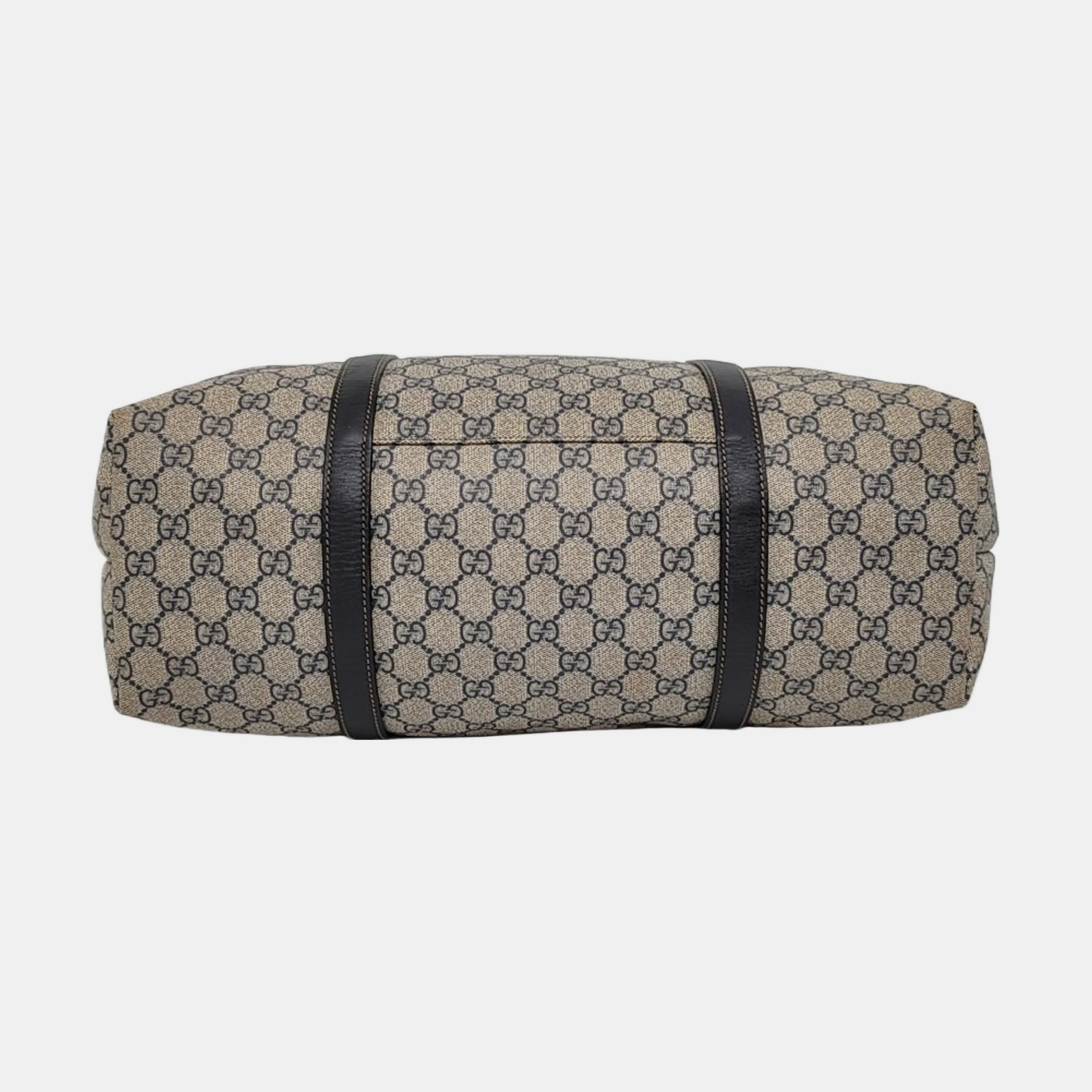 GUCCI Tote bag Beige Coated Canvas Monogram Single Shoulder Bag Handbag Crossbody Silver Hardware Removable shoulder strap-(SKU)-957584029