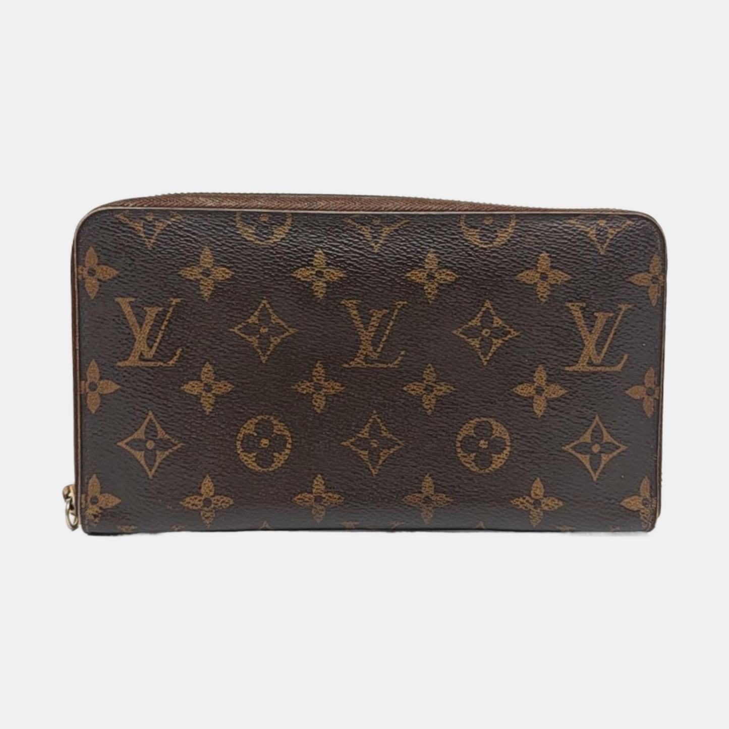 LOUIS VUITTON INSOLITE Brown coated canvas vintage wallet Golden hardware-(SKU)-957235137